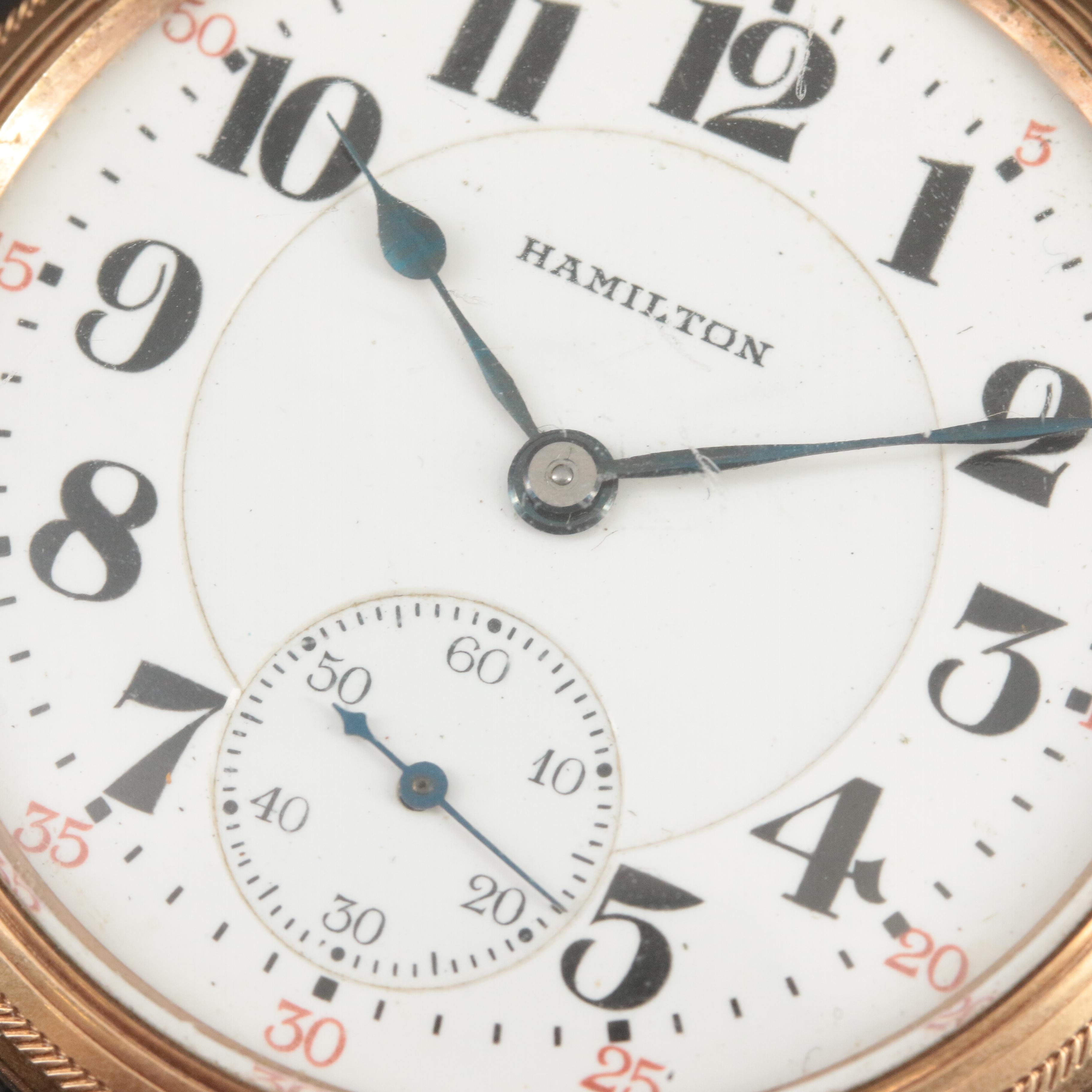 1920s Hamilton Railroad Grade Open Face Pocket Watch