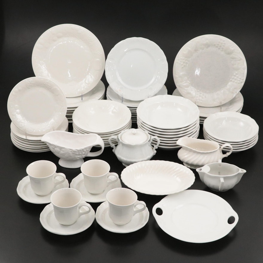 Mikasa "French Countryside" and Other White Ceramic Dinnerware
