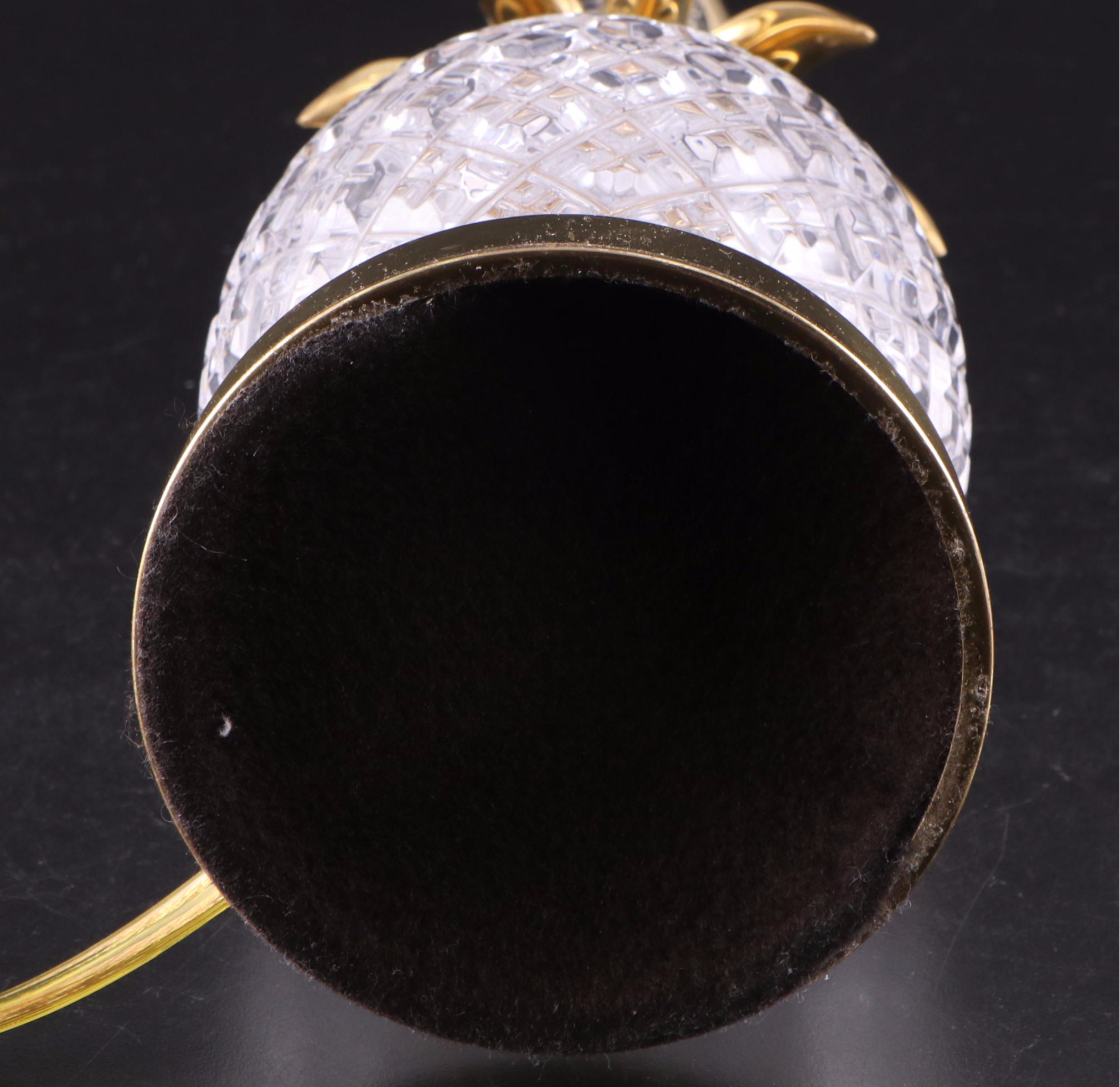 Waterford Crystal and Brass Pineapple Table Lamp