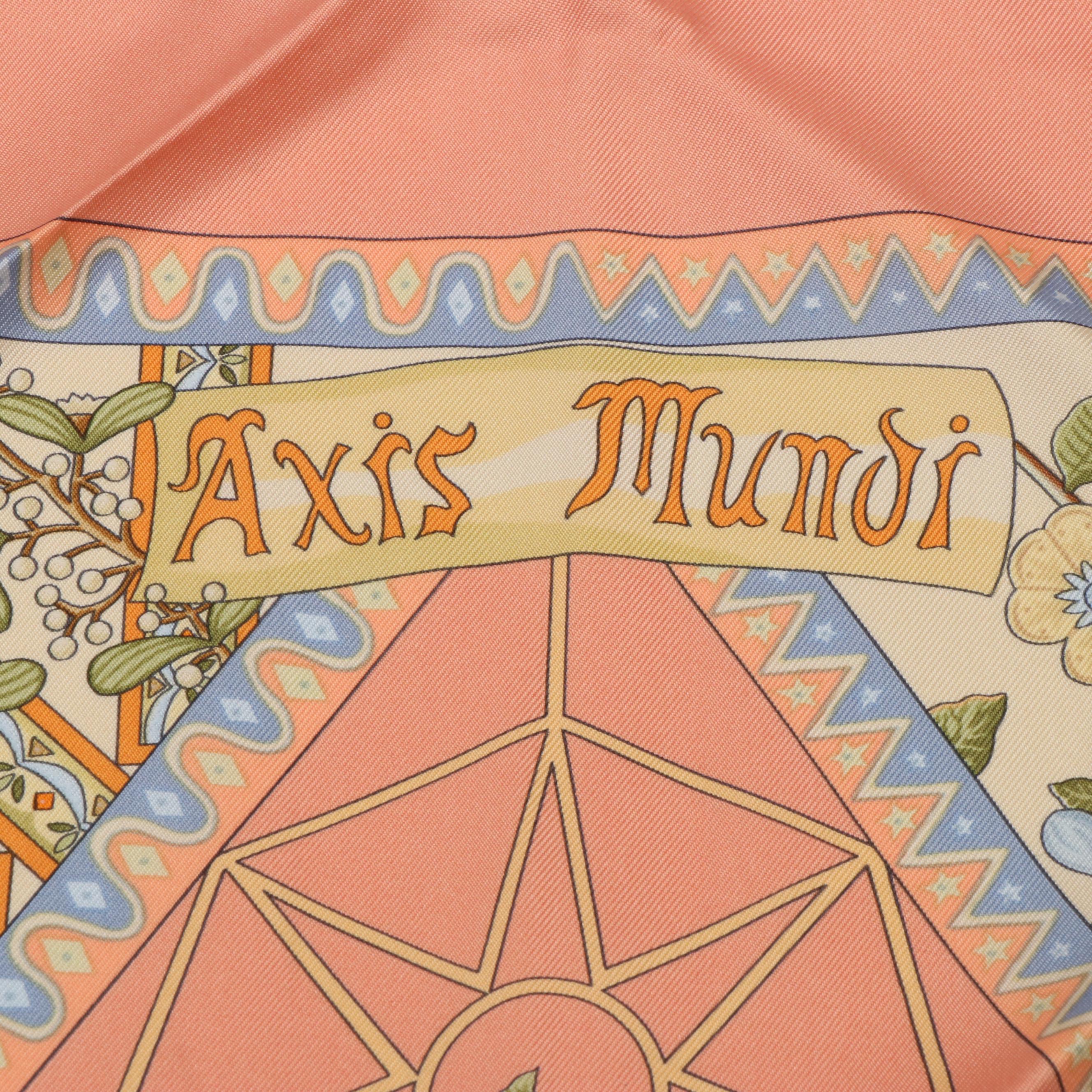 Hermès "Axis Mundi" Silk Scarf