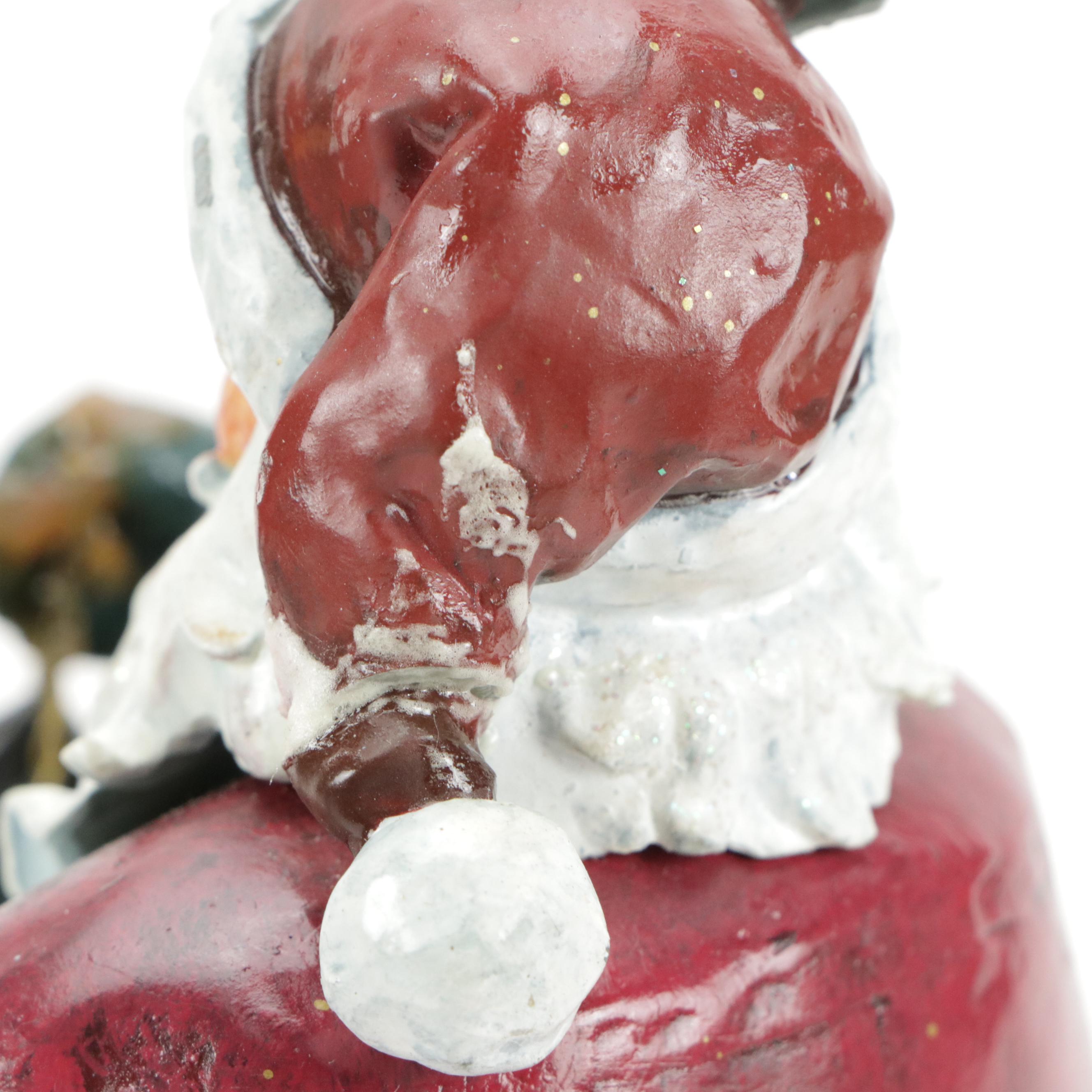 Holiday Elegance Santa Figurines