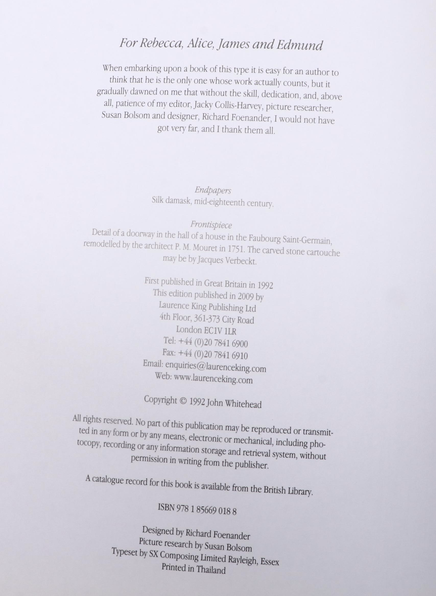 "French Interiors of the 18th Century" and More French Interior Design Books