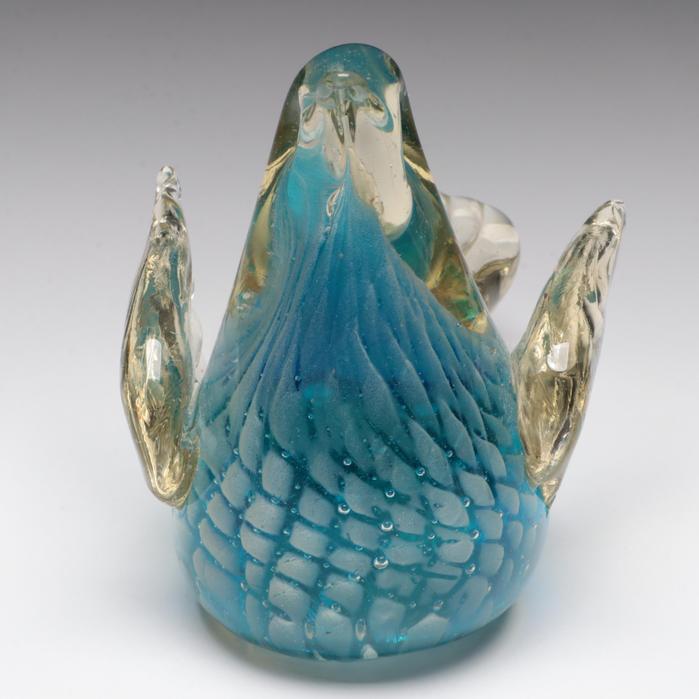 Blown Glass Bird Figurine