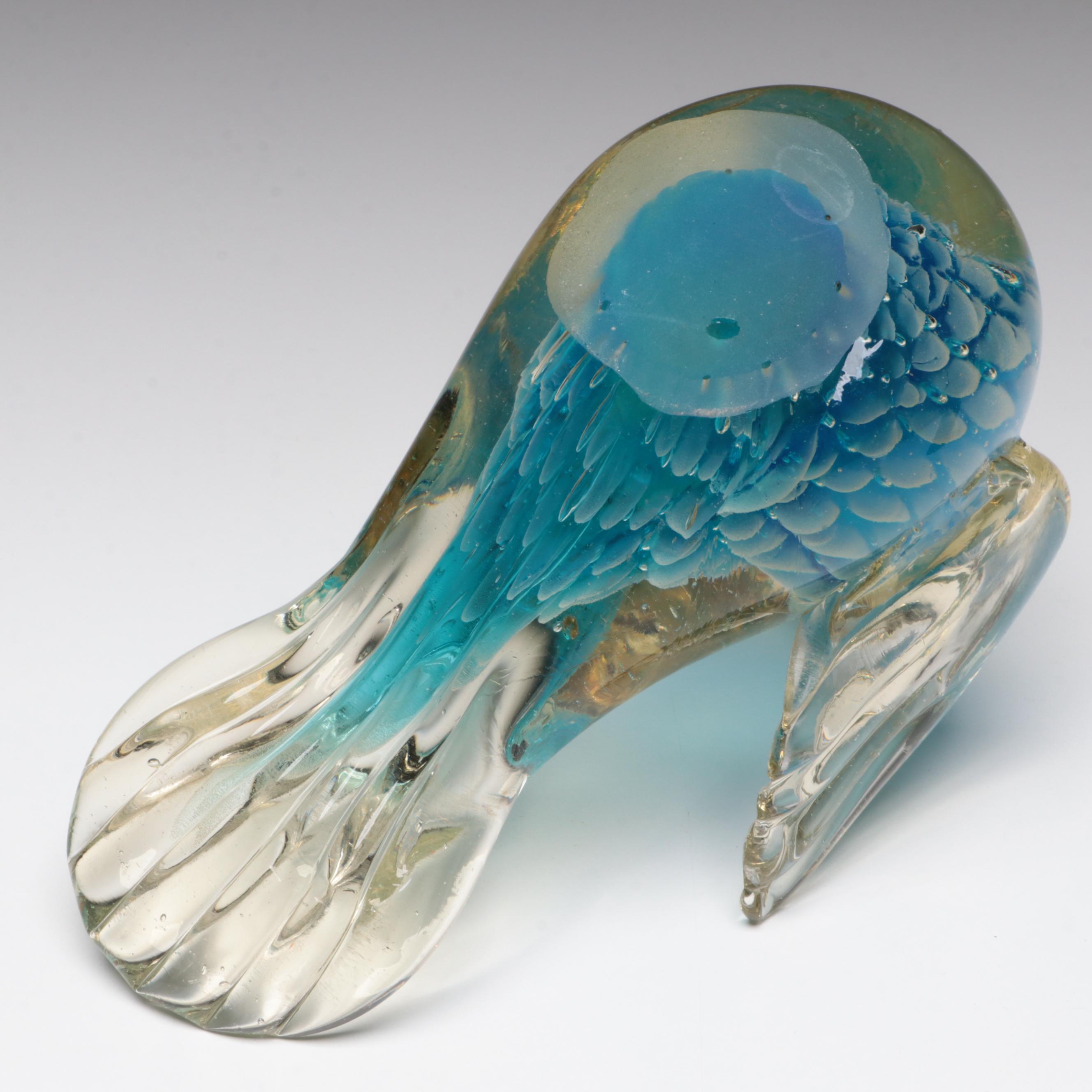 Blown Glass Bird Figurine