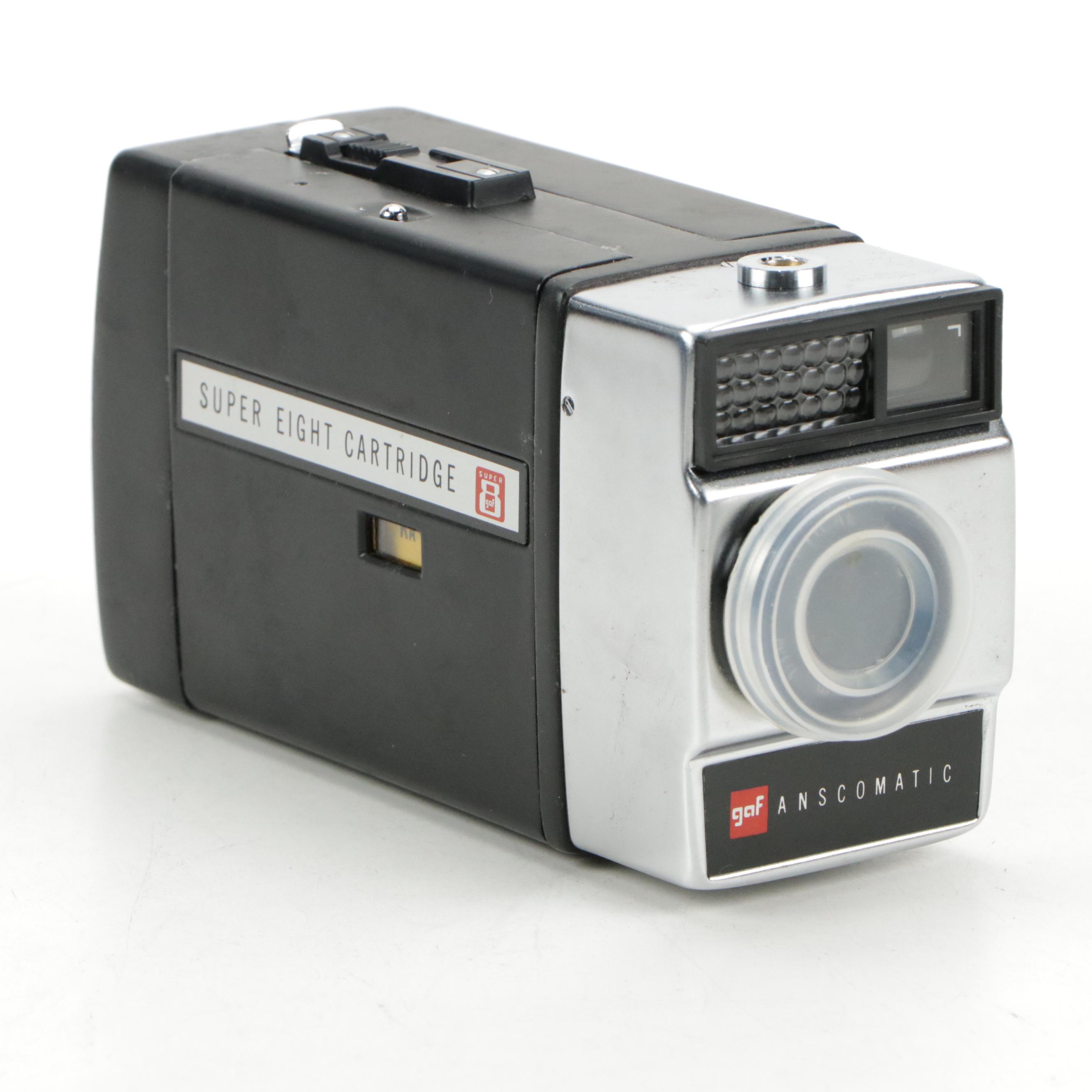 Gaf Anscomatic Super 8 Video Camera with Panasonic and Other Digital Cameras