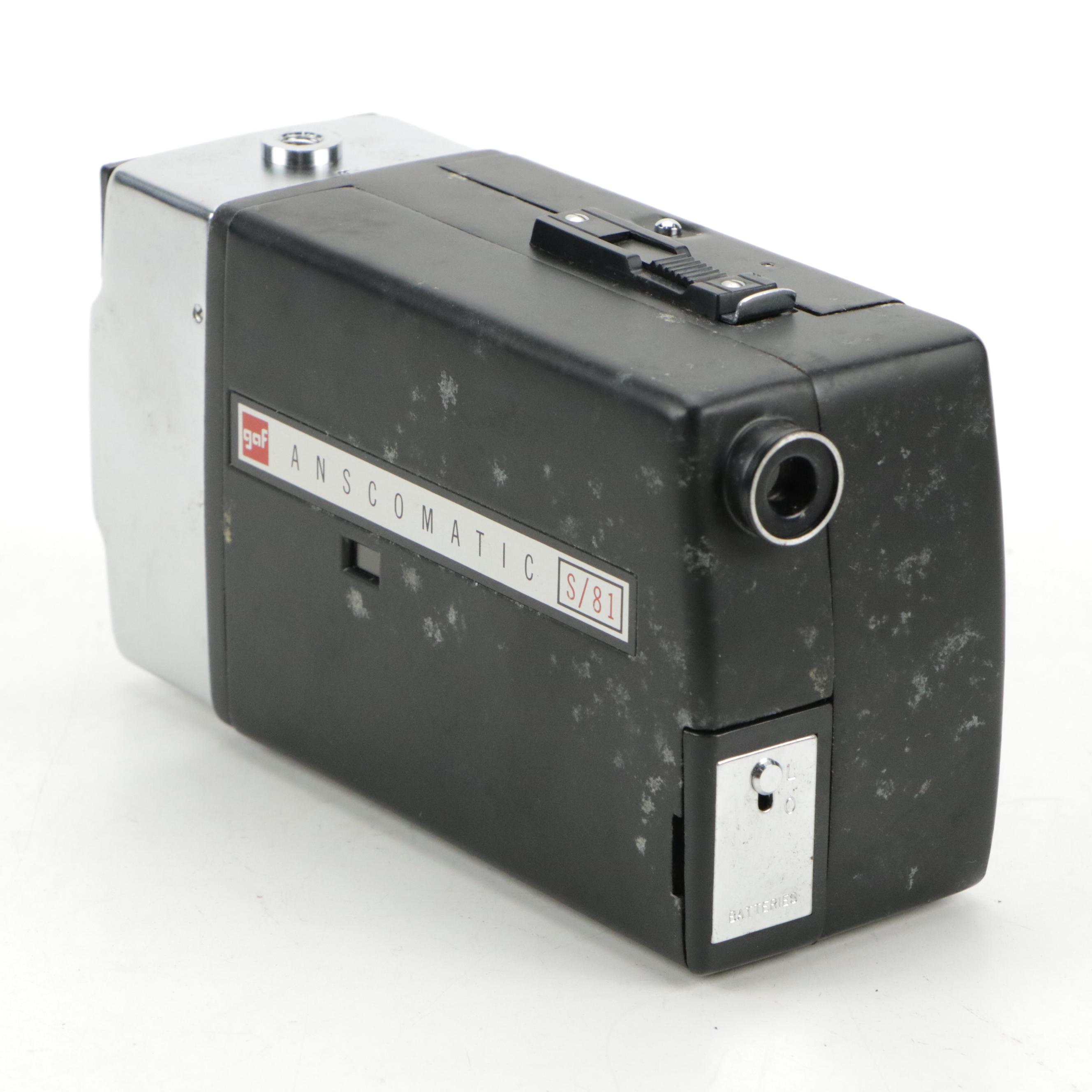 Gaf Anscomatic Super 8 Video Camera with Panasonic and Other Digital Cameras