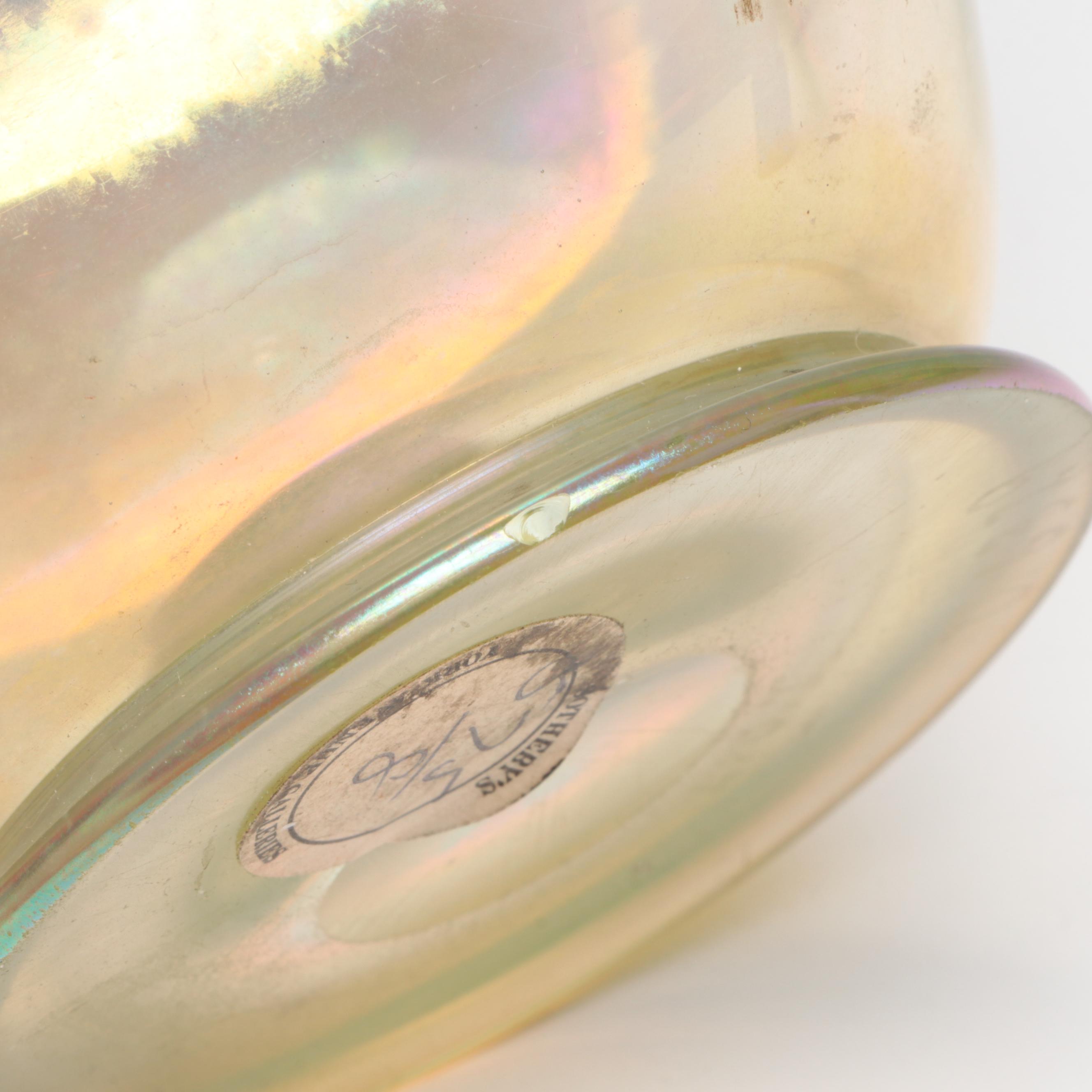 Louis Comfort Tiffany Favrile Art Glass Dimpled Decanter, Early 20th Century