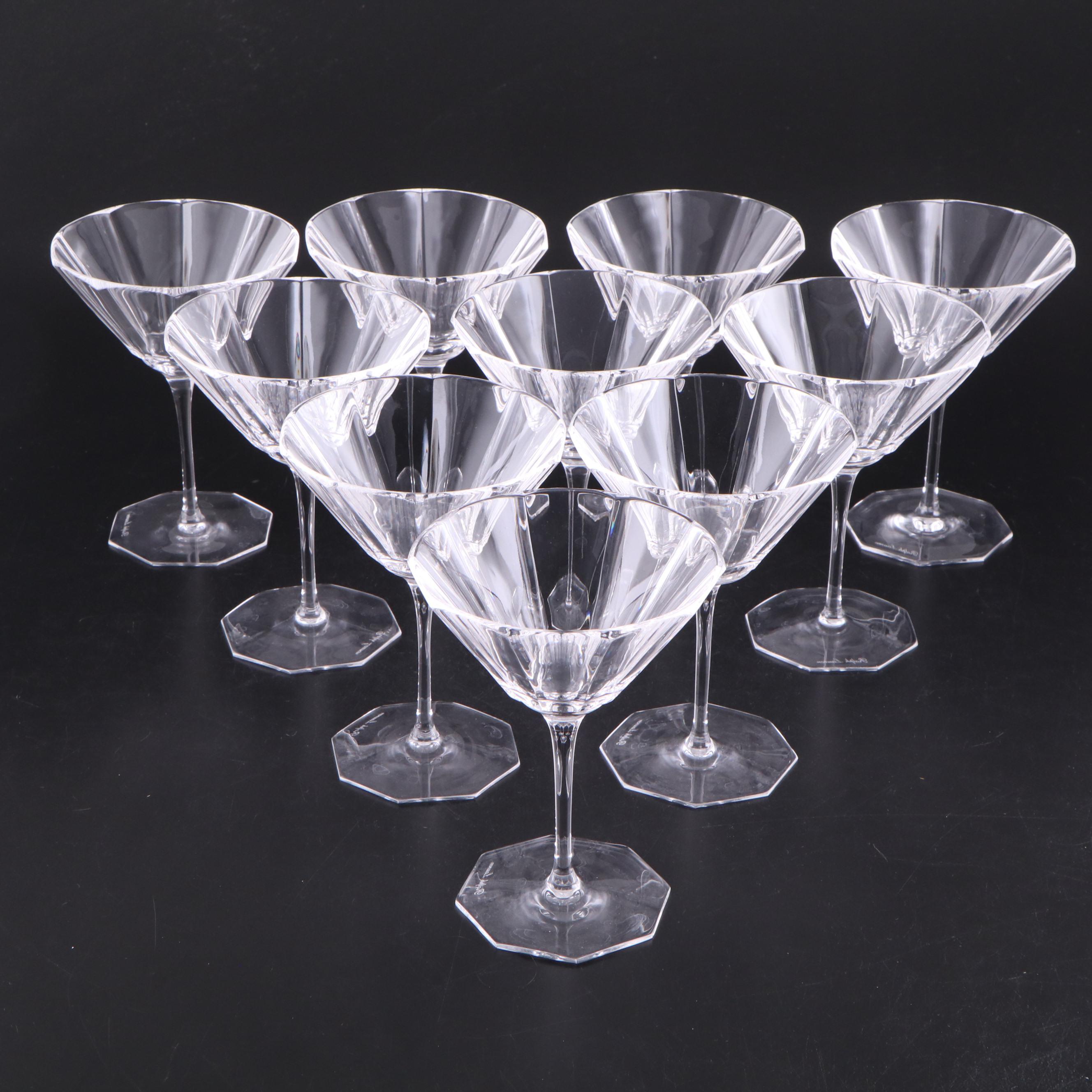 Ralph Lauren "Celeste" Crystal Martini Glasses, 2011-2017