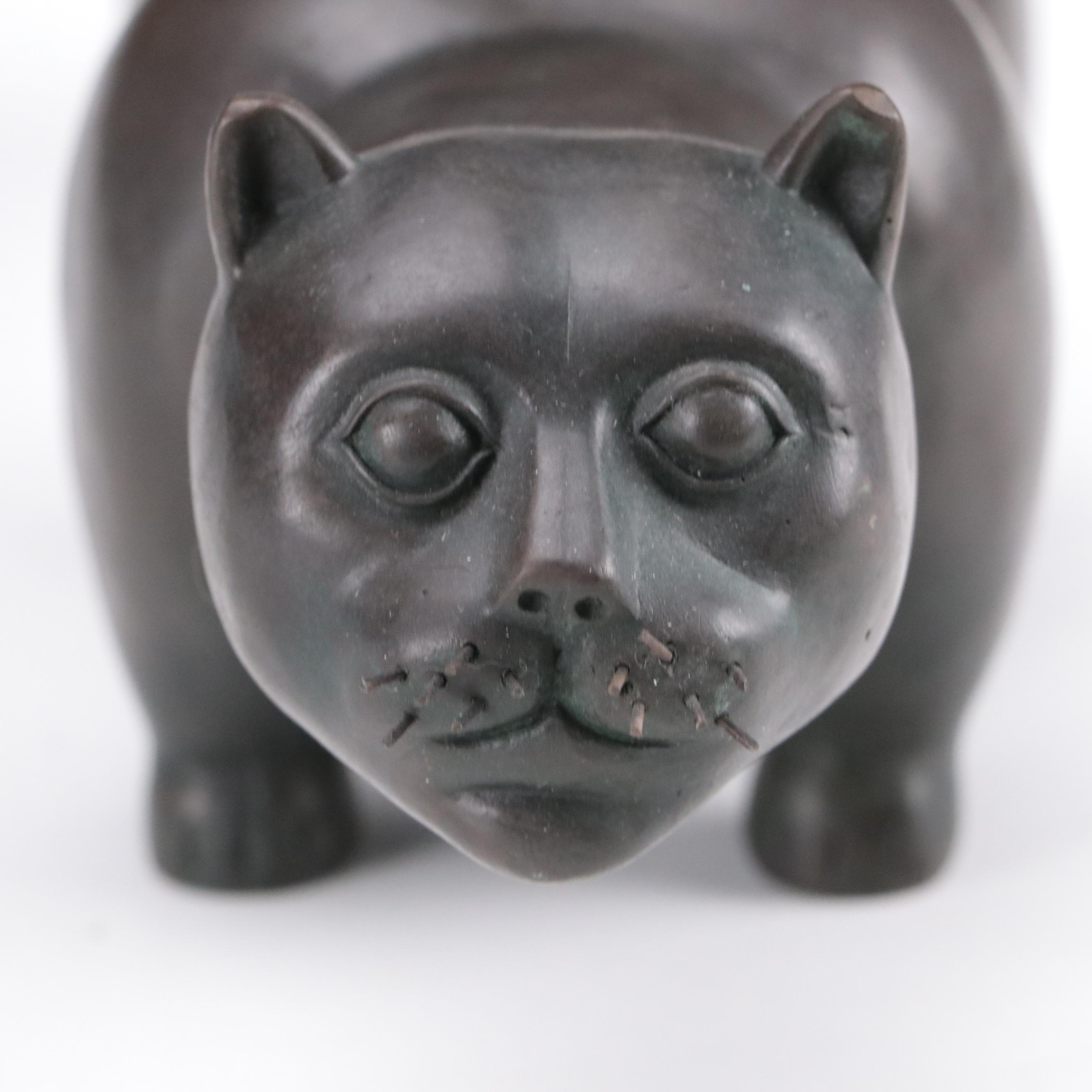 Bronze Sculptural Model After Fernando Botero's "El Gato del Raval"