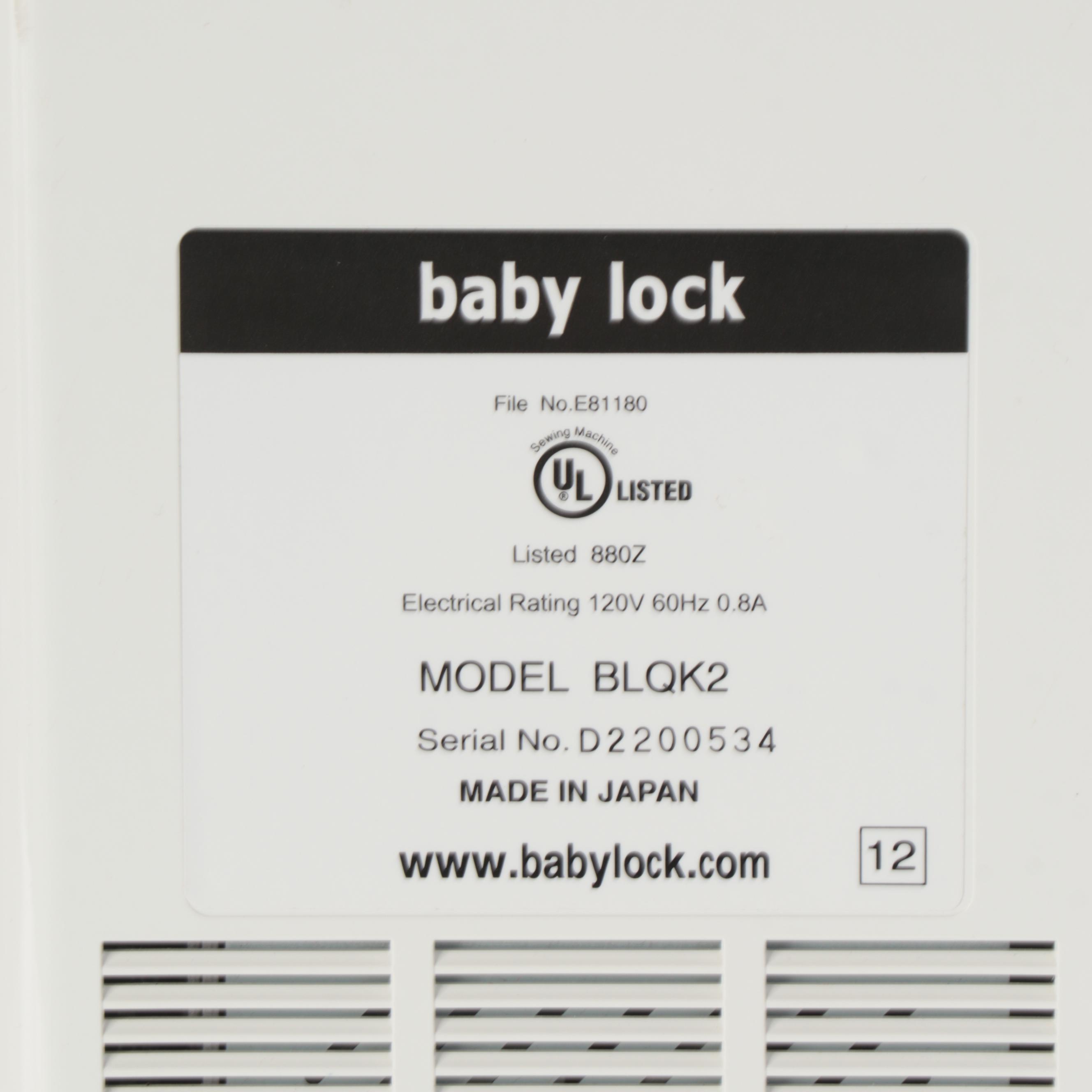 Shasiko Baby Lock Sewing Machine With Sewing Supplies