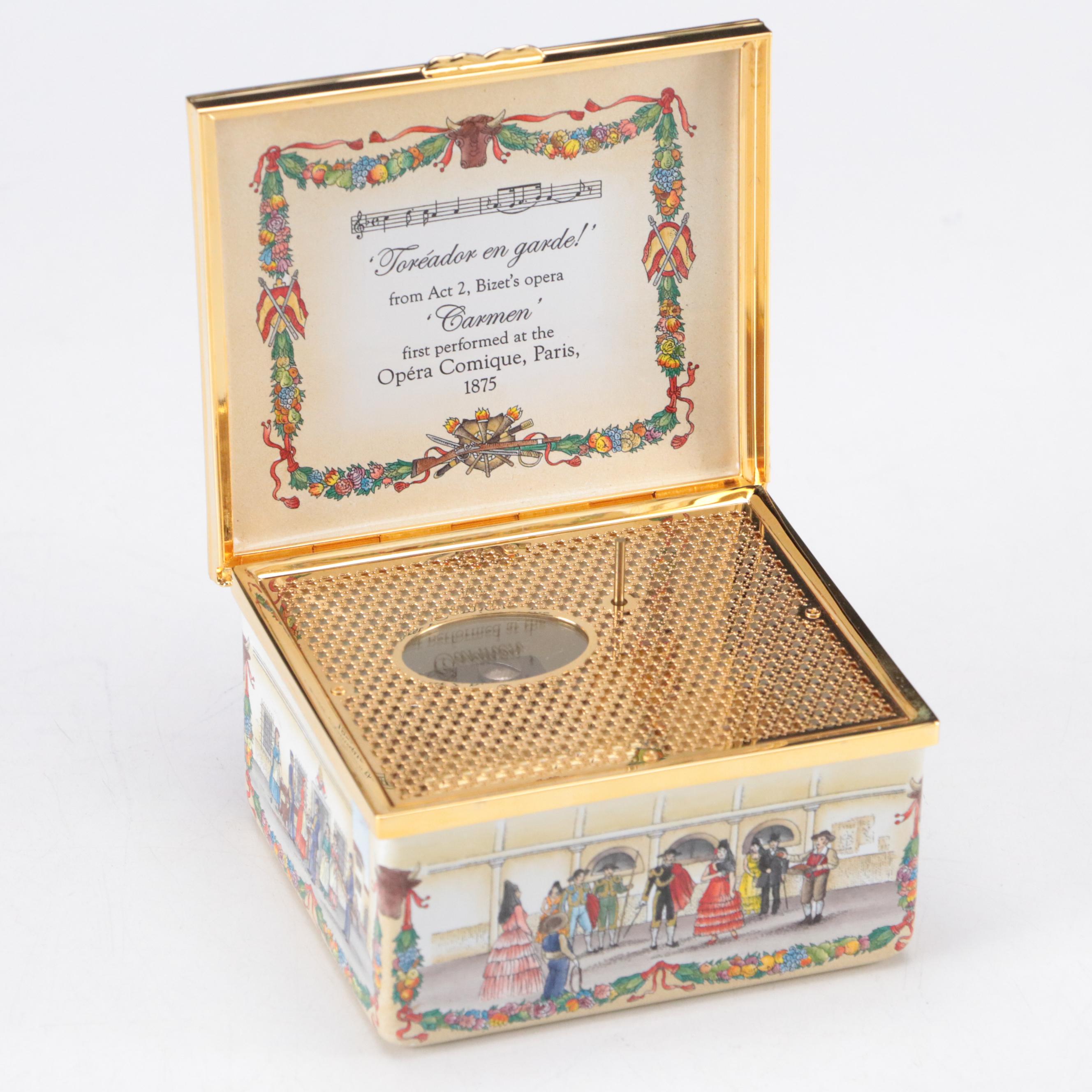Halcyon Days Enamels Limited Edition "Toréador En Garde" Music Box