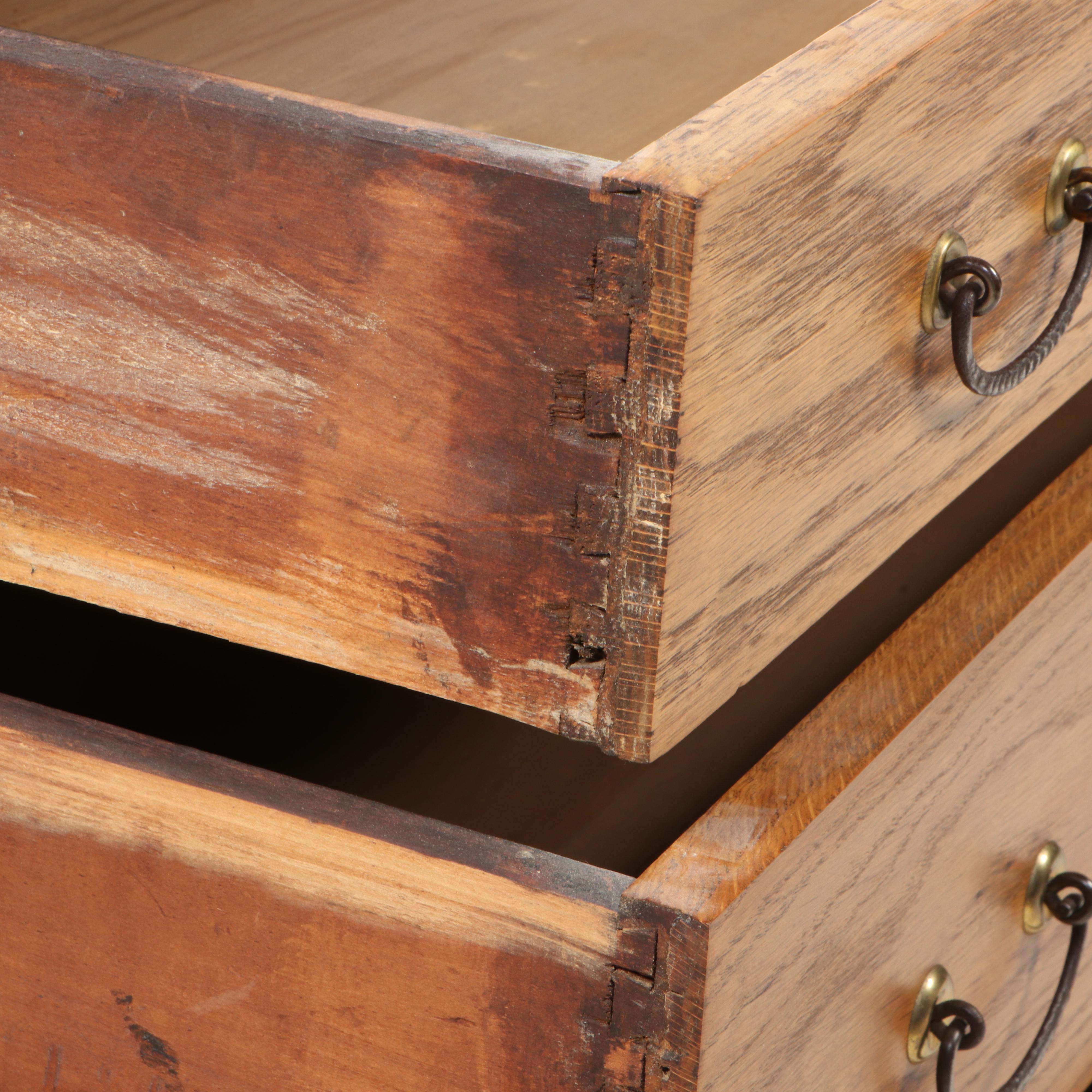 Late Victorian Oak Dresser with Mirror, Early 20th Century