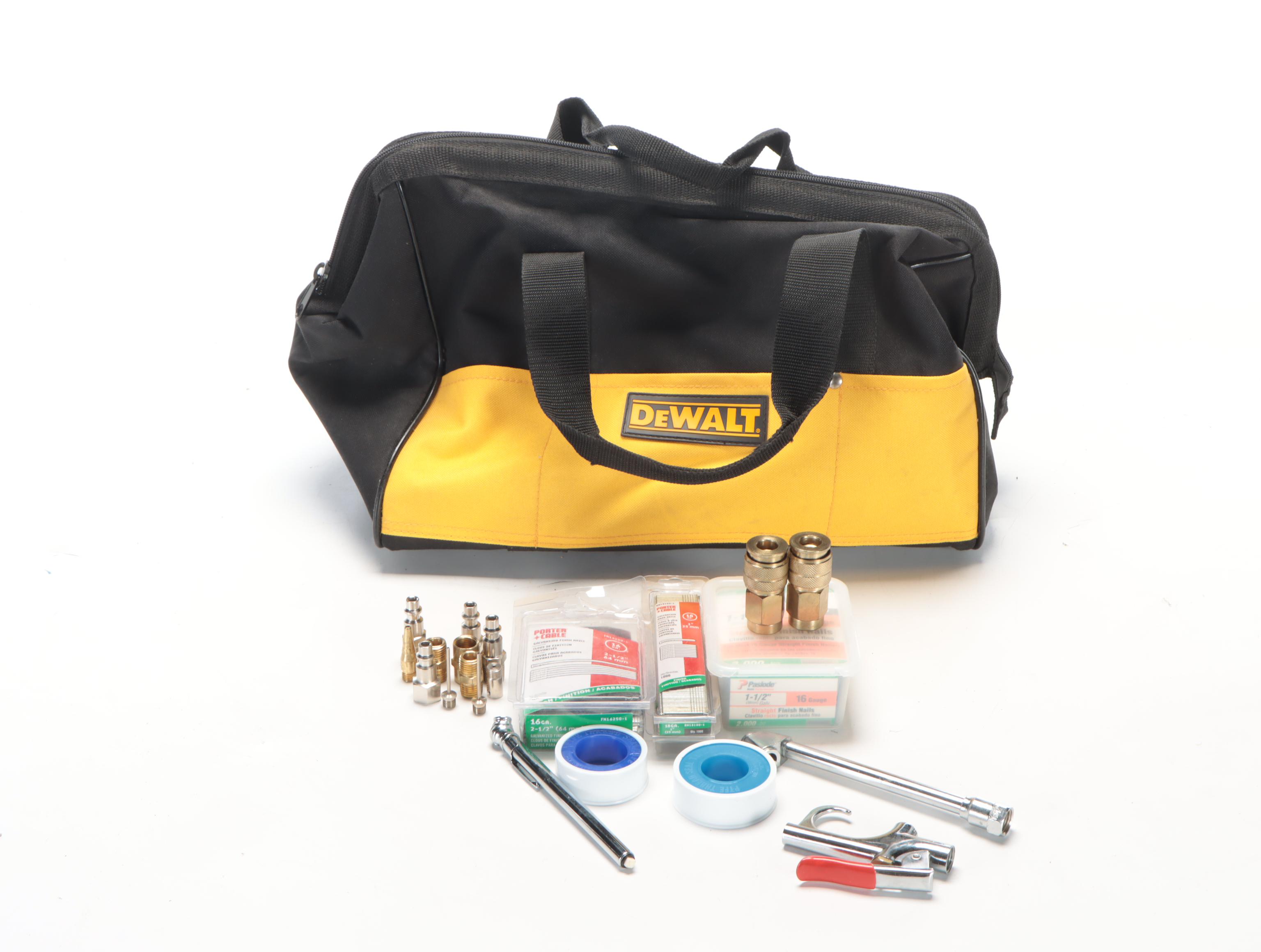 DeWalt Emglo Compressor with Brad Nailers and More