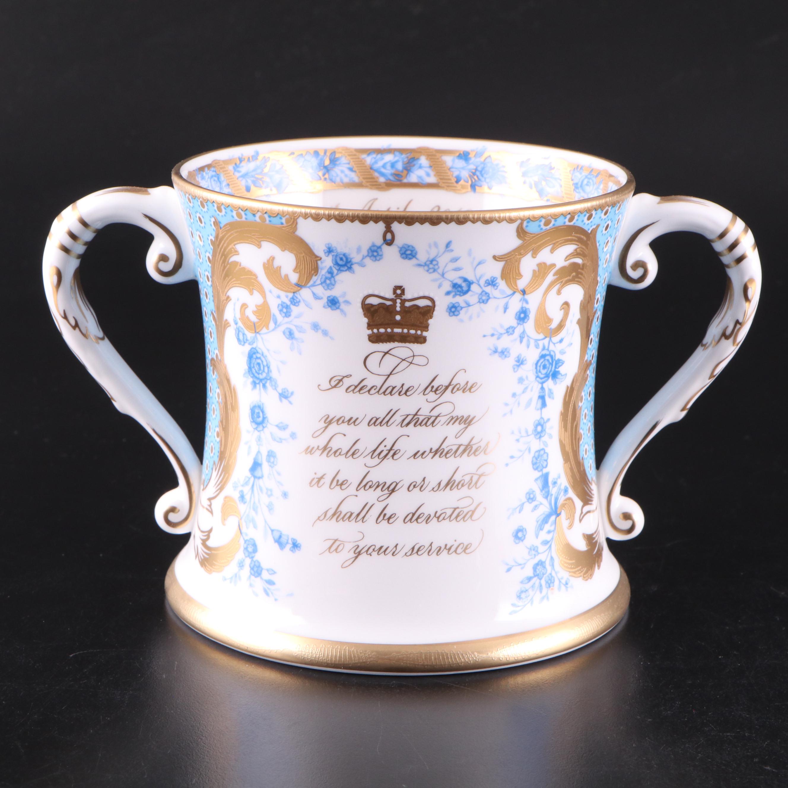 The Royal Collection Porcelain Royal Family Commemorative Loving Cups