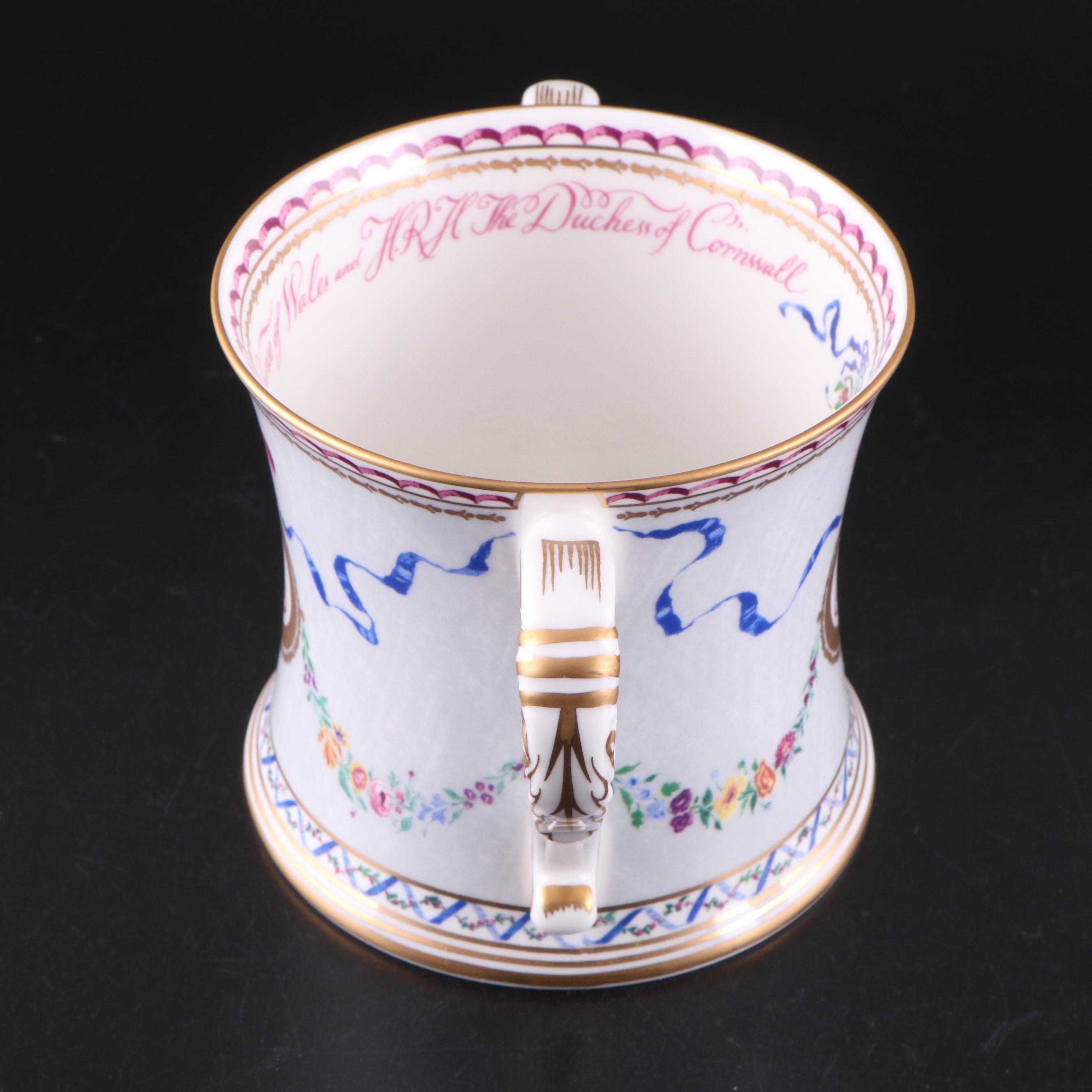 The Royal Collection Porcelain Royal Family Commemorative Loving Cups