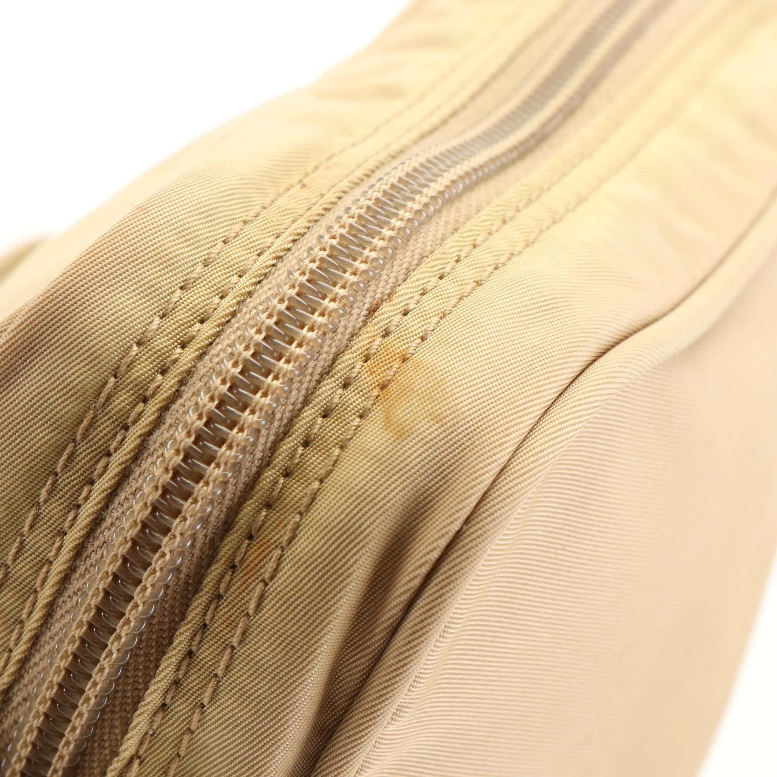 Prada Beige Nylon Messenger Bag