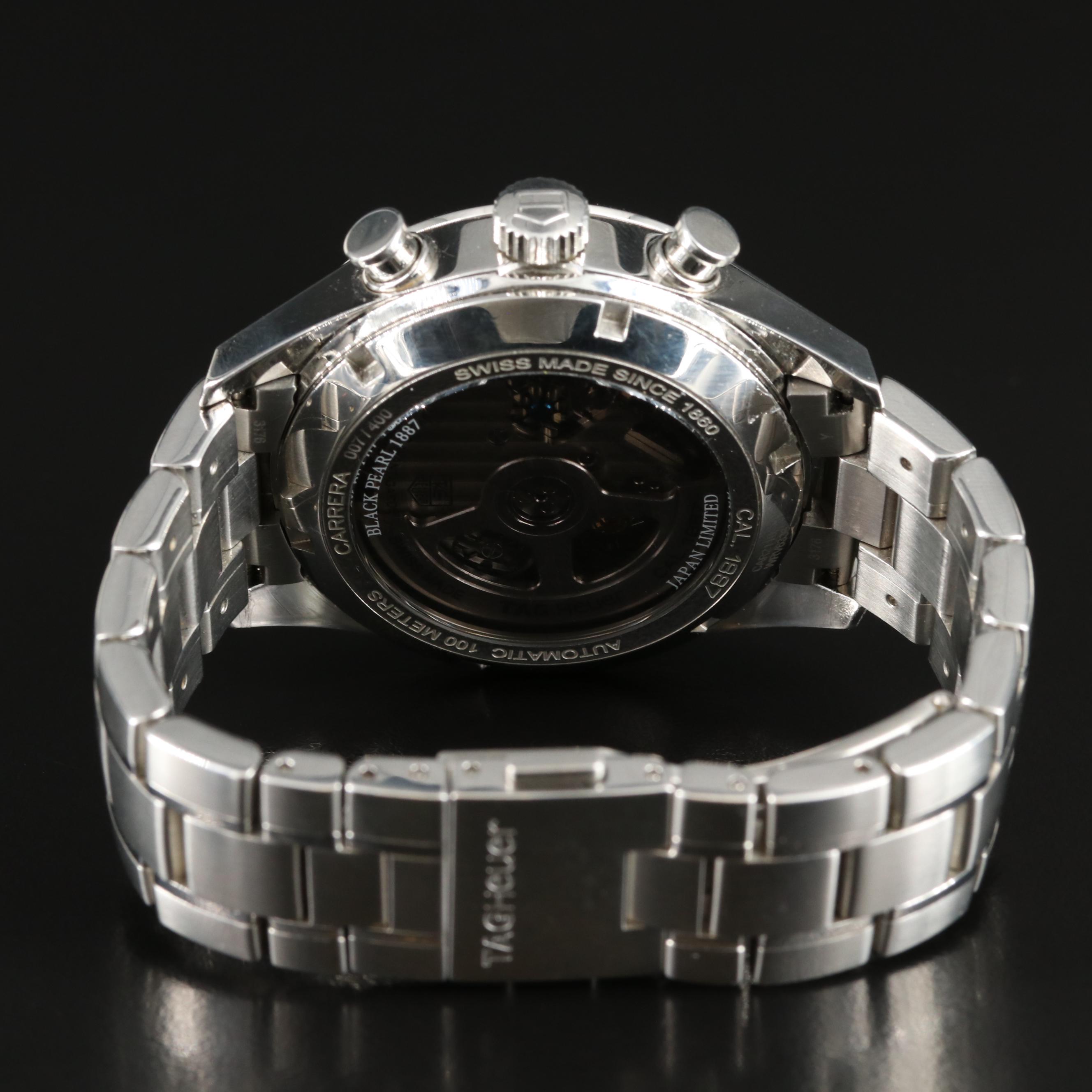 TAG Heuer Carrera Calibre 1887 Chronograph Watch with Mother of Pearl Dial