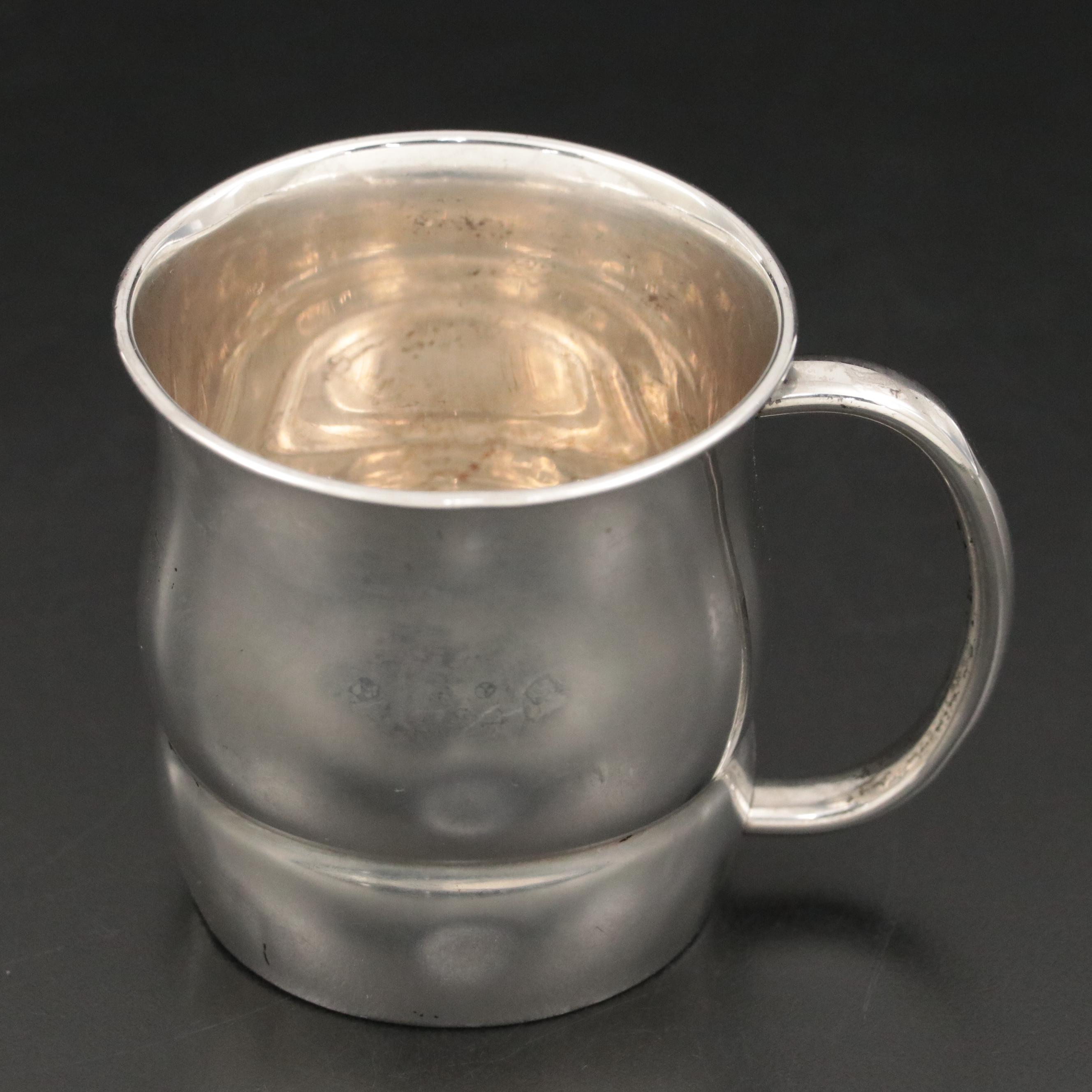 Towle Sterling Silver Baby Cup with Saart Brothers Sterling Baby Spoon