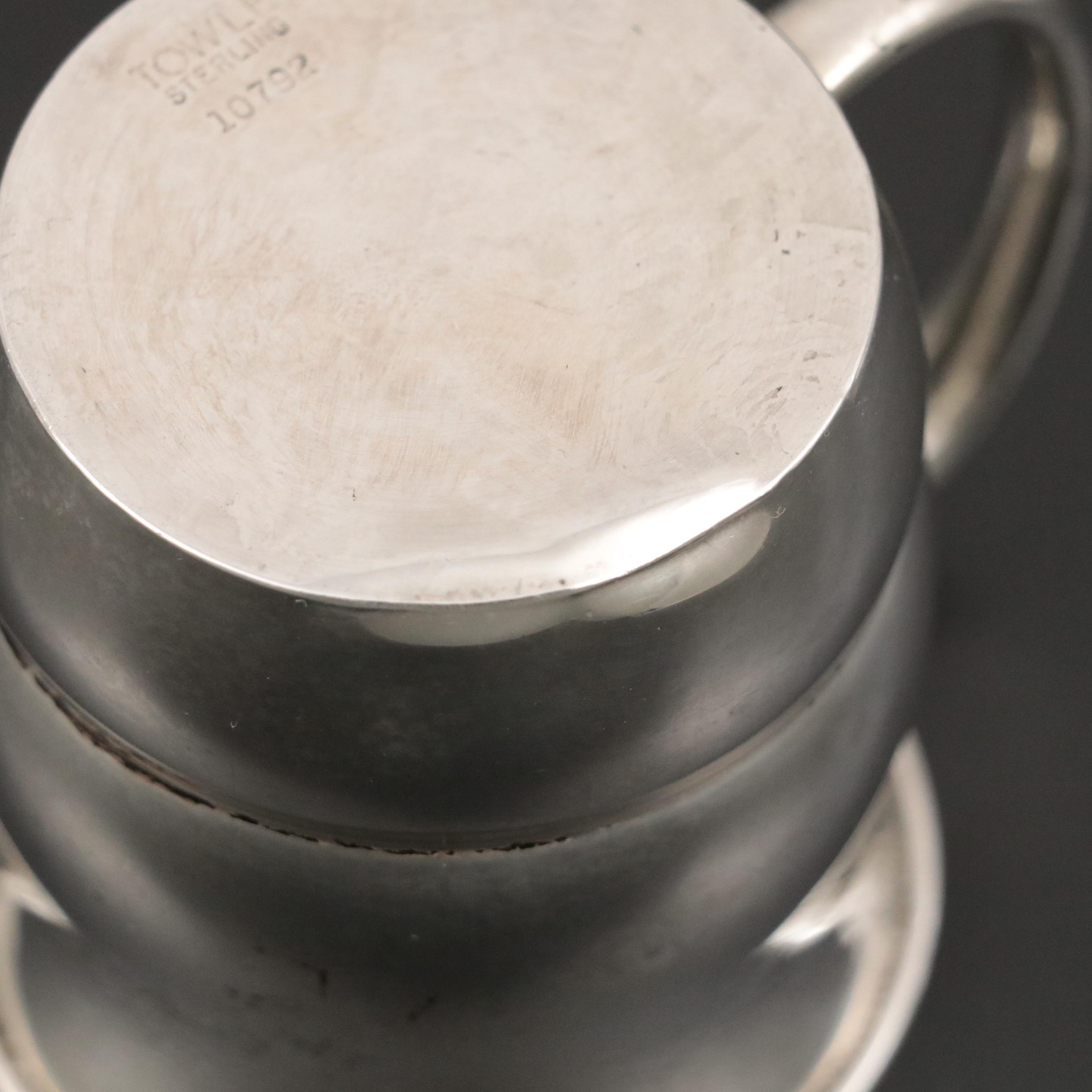 Towle Sterling Silver Baby Cup with Saart Brothers Sterling Baby Spoon