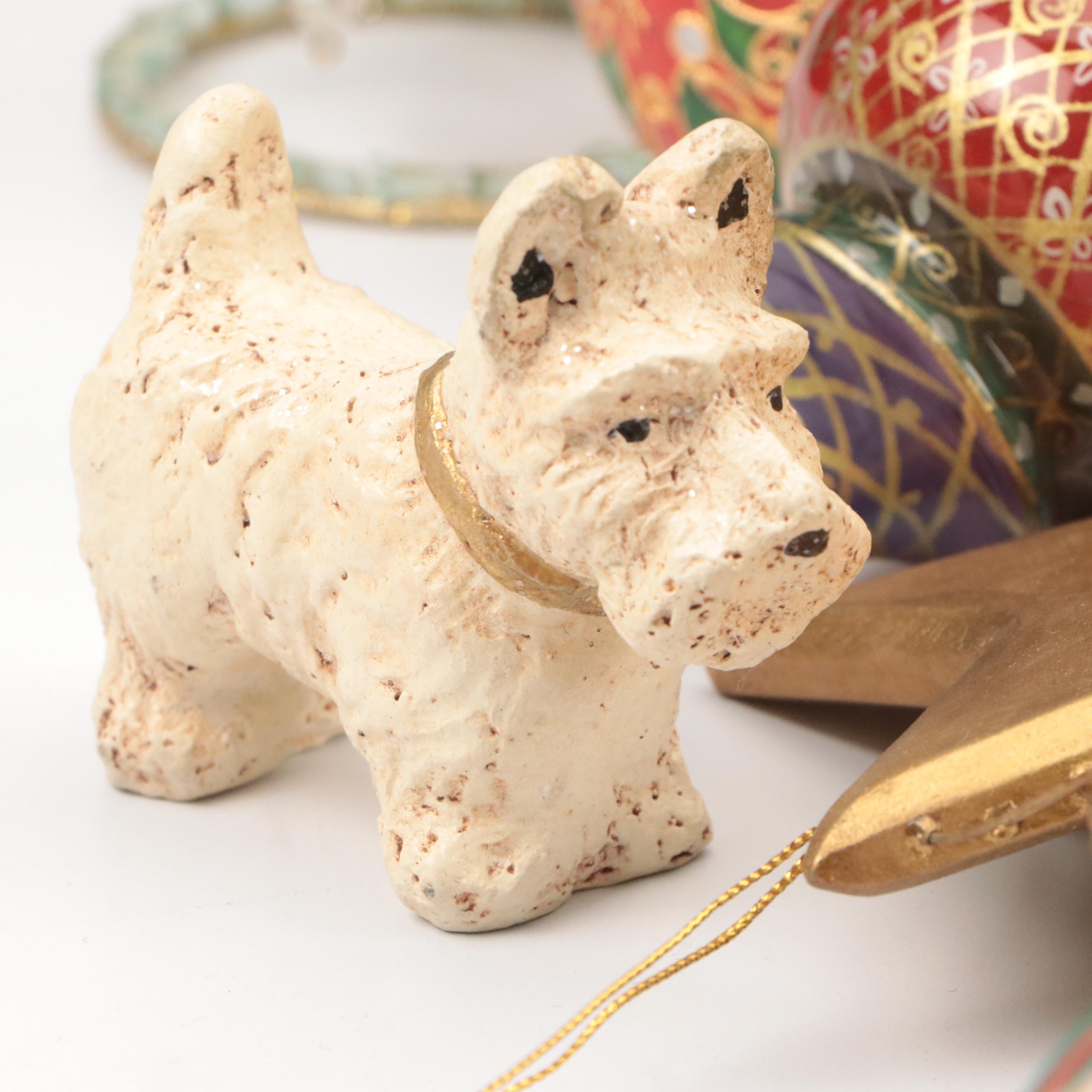 Shiny Brite Bottlebrush Trees with Other Christmas Décor