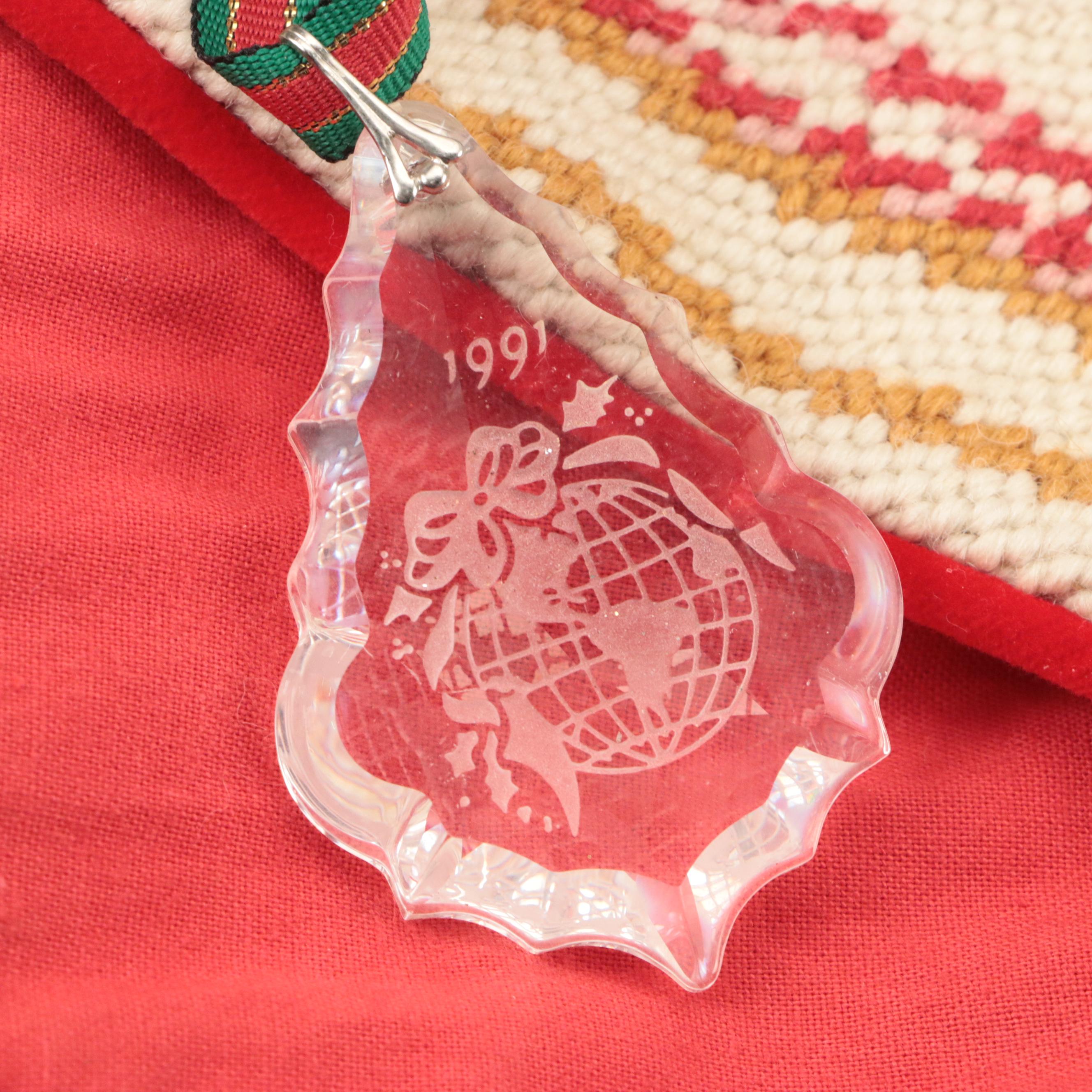 Shiny Brite Bottlebrush Trees with Other Christmas Décor