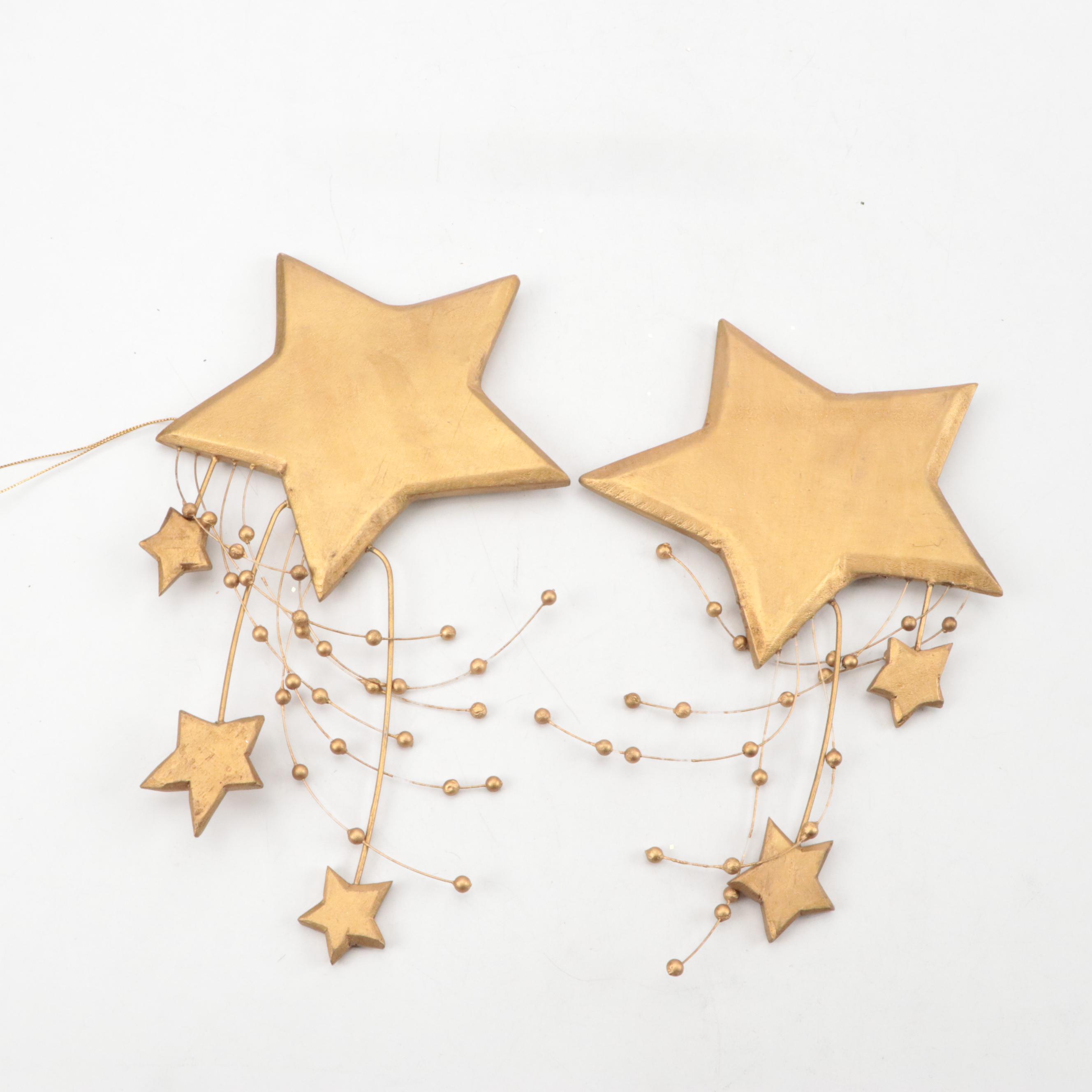 Shiny Brite Bottlebrush Trees with Other Christmas Décor