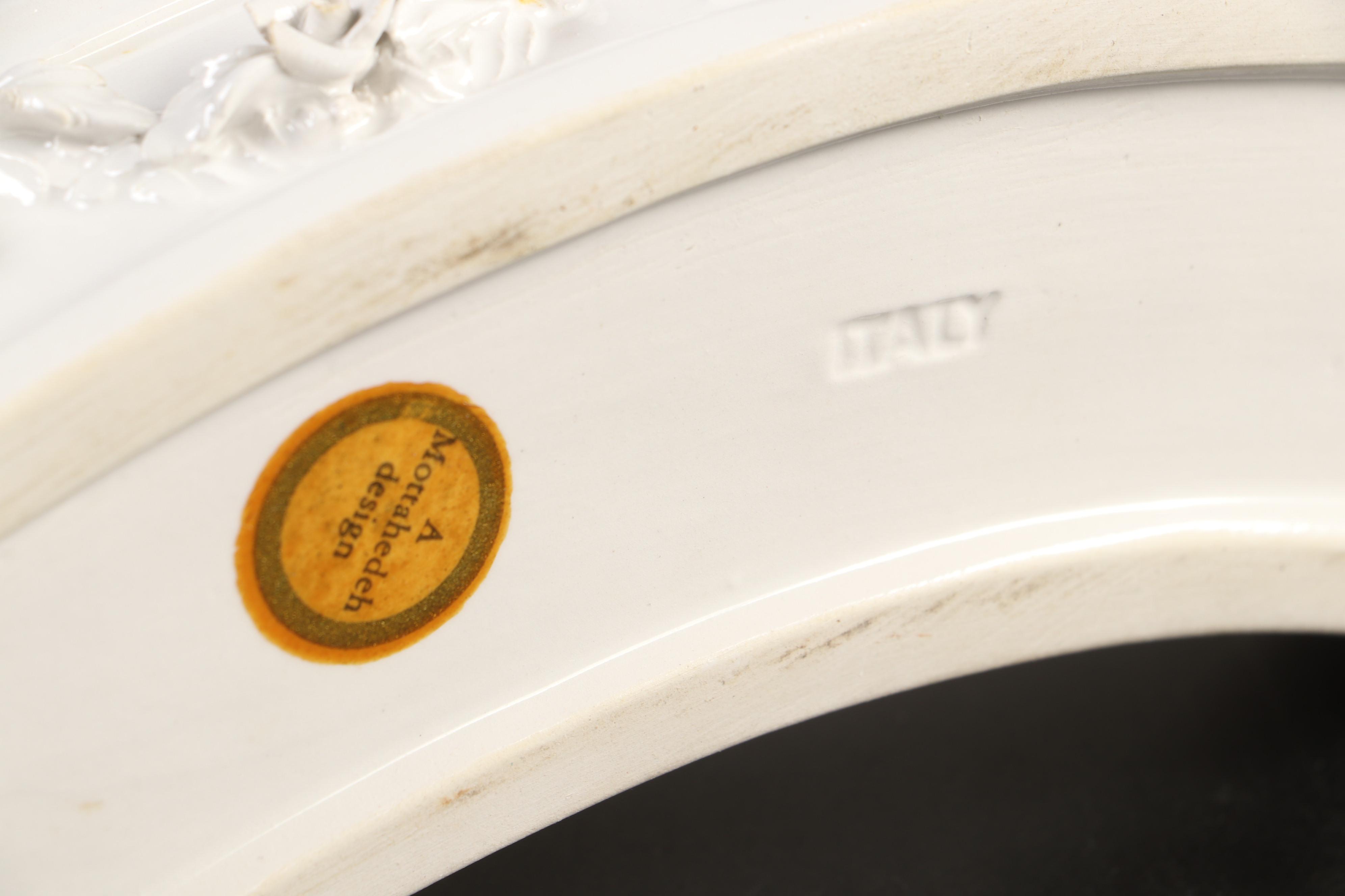 Italian Mottahedeh "Florentine" Ceramic Tureen, Planters, and Figurines