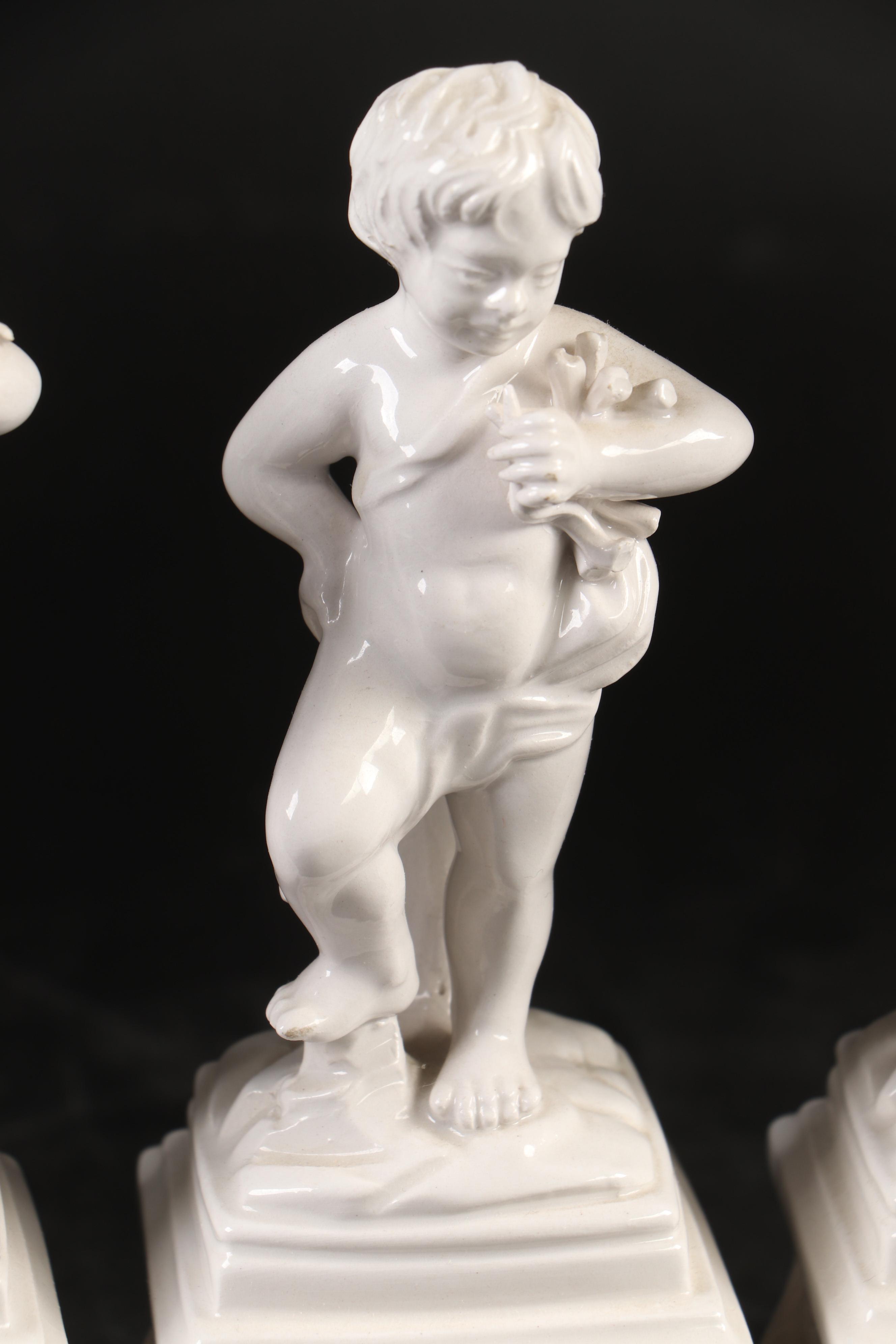 Italian Mottahedeh "Florentine" Ceramic Tureen, Planters, and Figurines