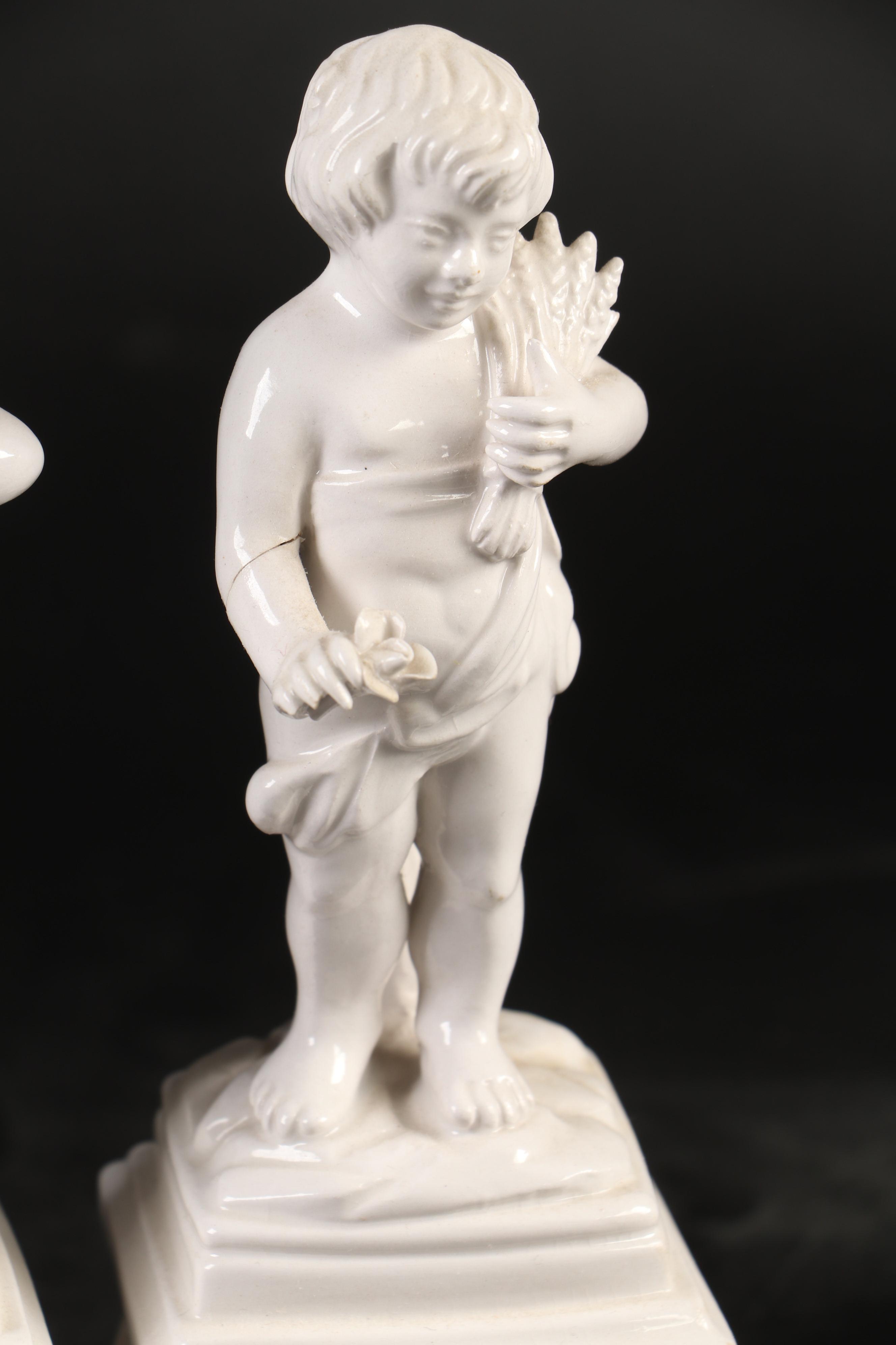 Italian Mottahedeh "Florentine" Ceramic Tureen, Planters, and Figurines