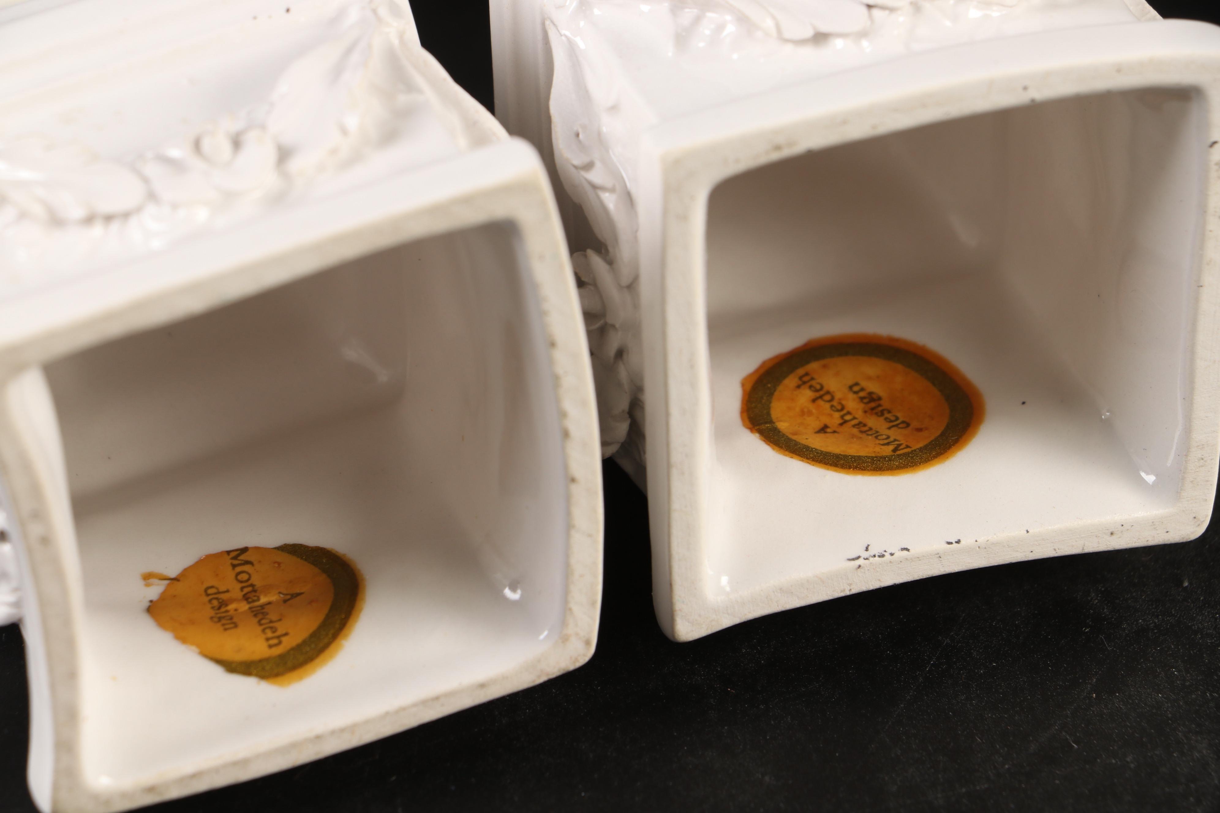 Italian Mottahedeh "Florentine" Ceramic Tureen, Planters, and Figurines