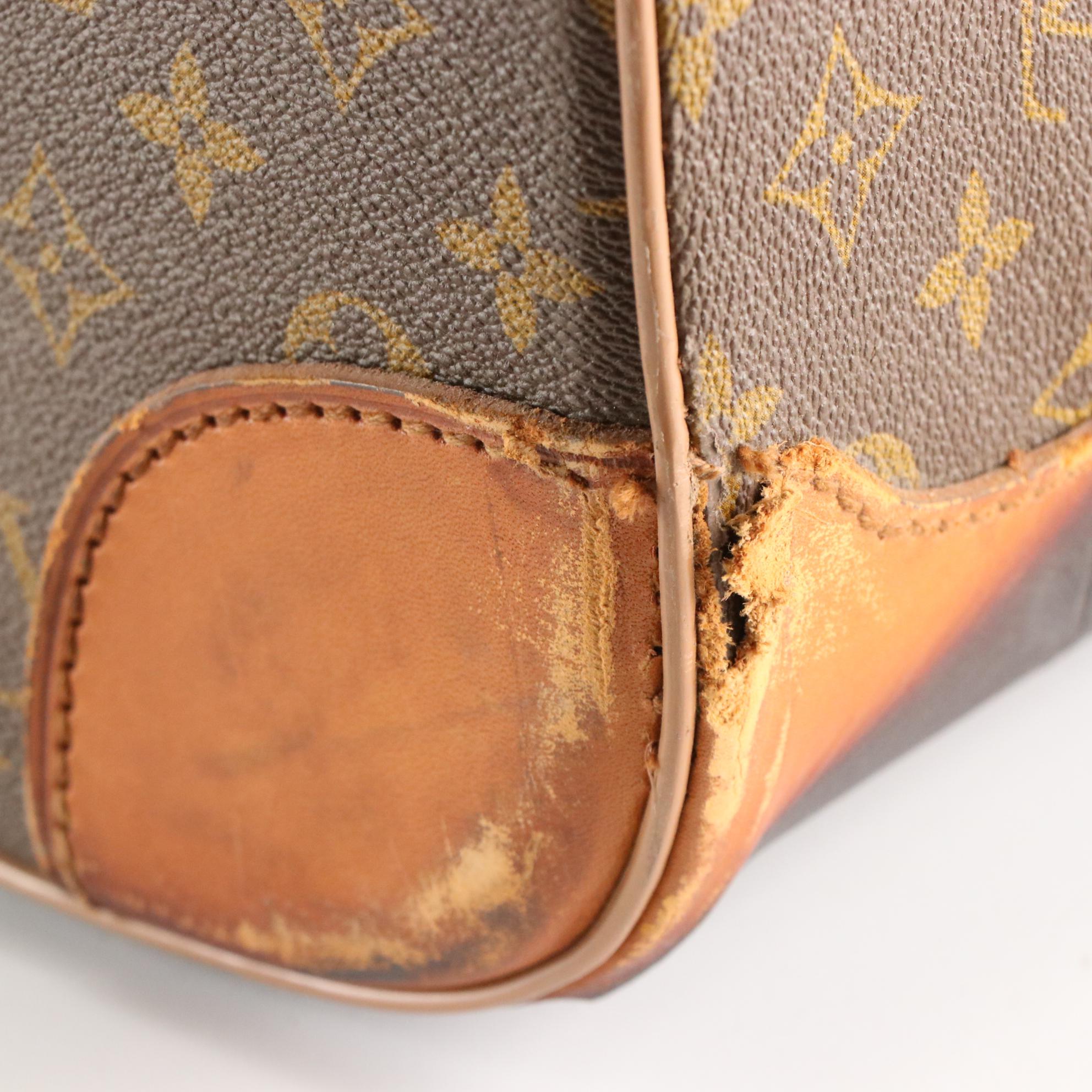 Louis Vuitton Stratos 80 Suitcase in Monogram Canvas and Leather, 1970s