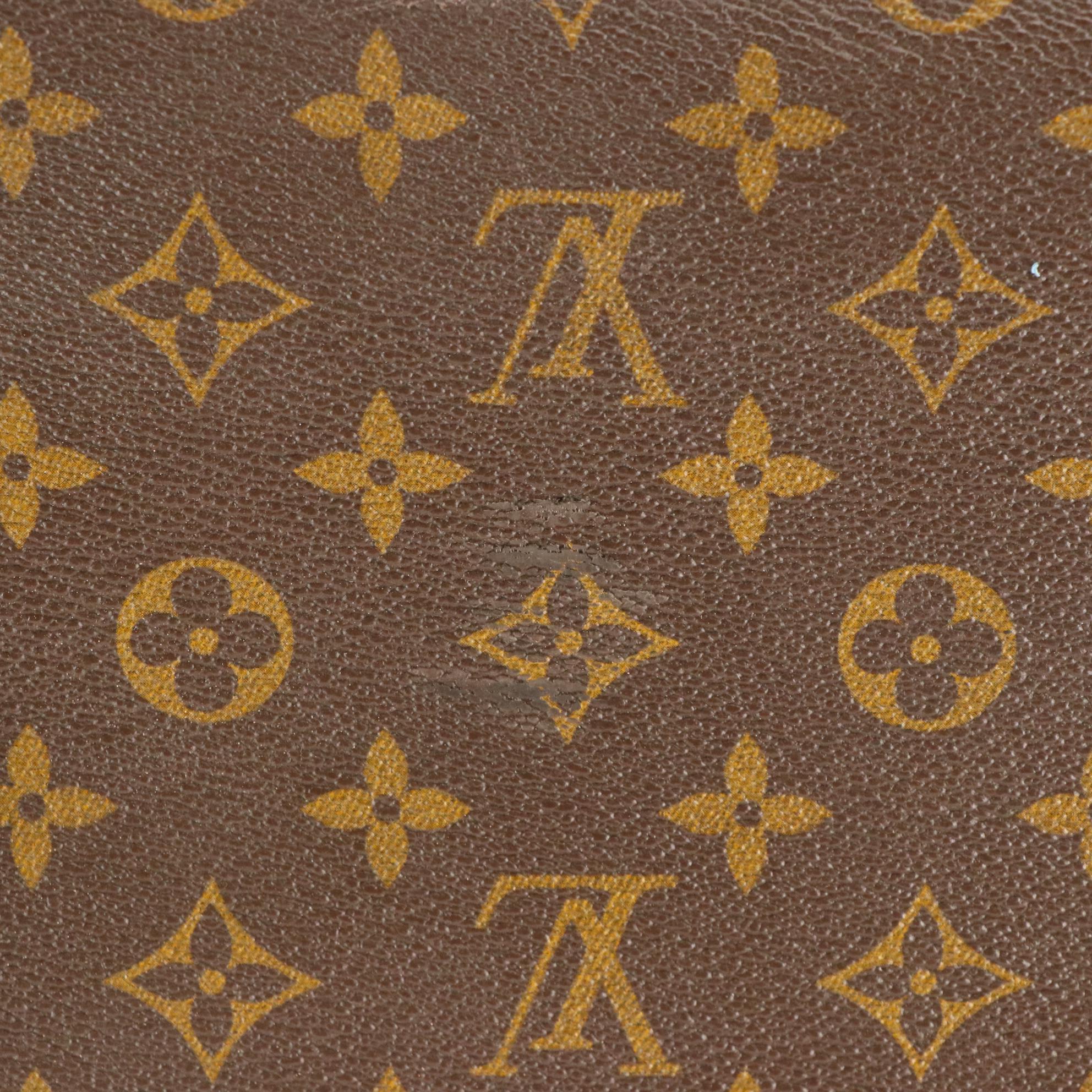 Louis Vuitton Stratos 80 Suitcase in Monogram Canvas and Leather, 1970s