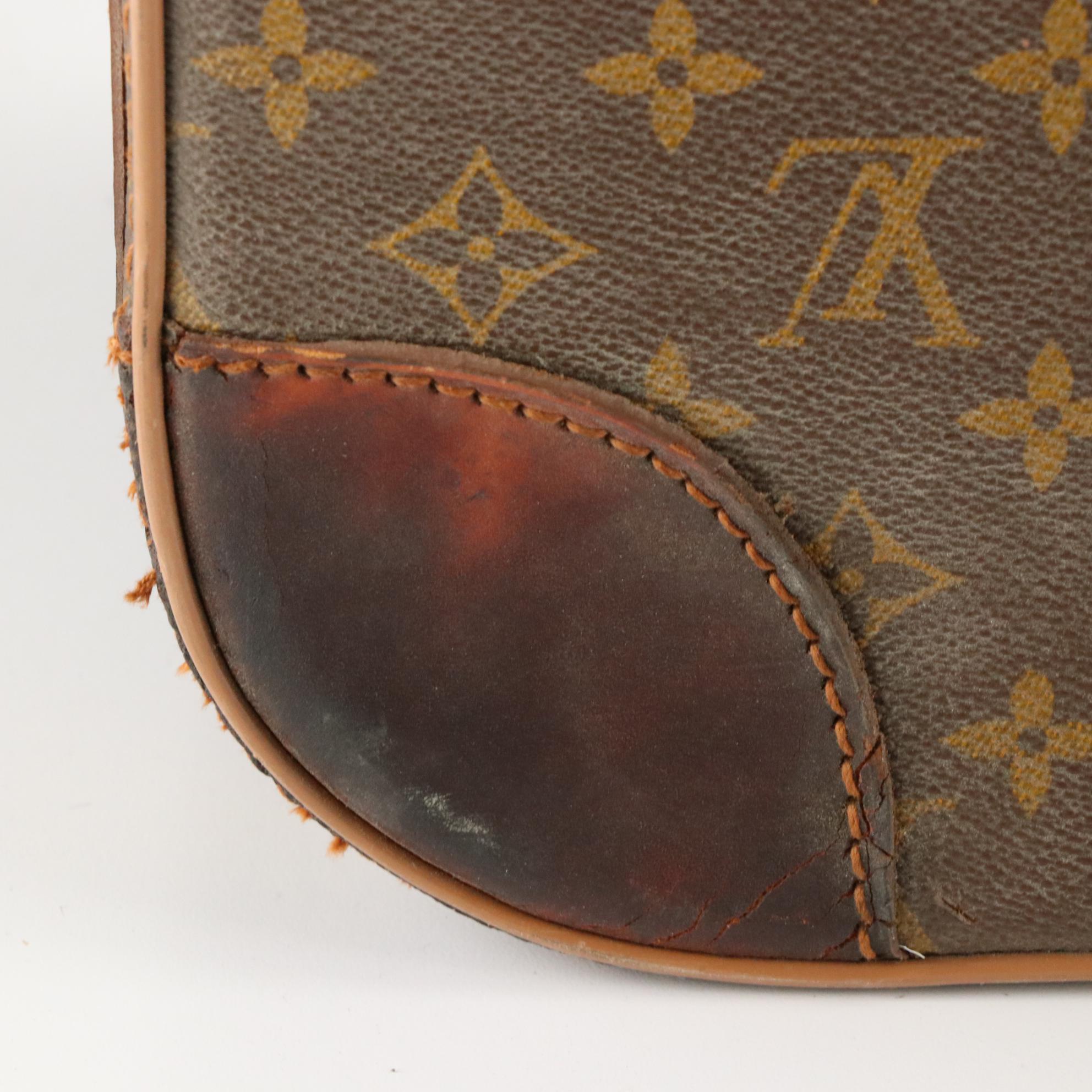 Louis Vuitton Stratos 80 Suitcase in Monogram Canvas and Leather, 1970s