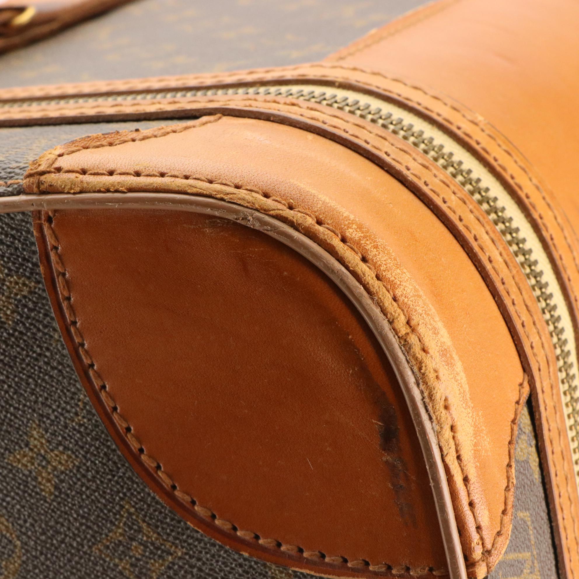 Louis Vuitton Stratos 80 Suitcase in Monogram Canvas and Leather, 1970s