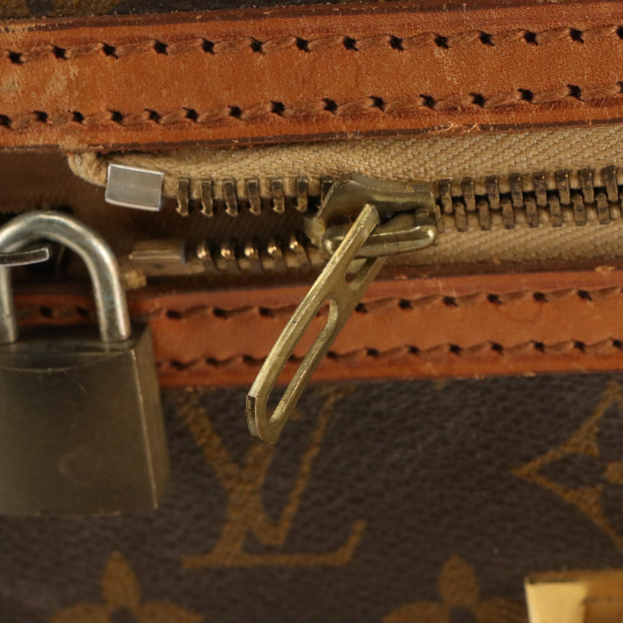 Louis Vuitton Stratos 80 Suitcase in Monogram Canvas and Leather, 1970s