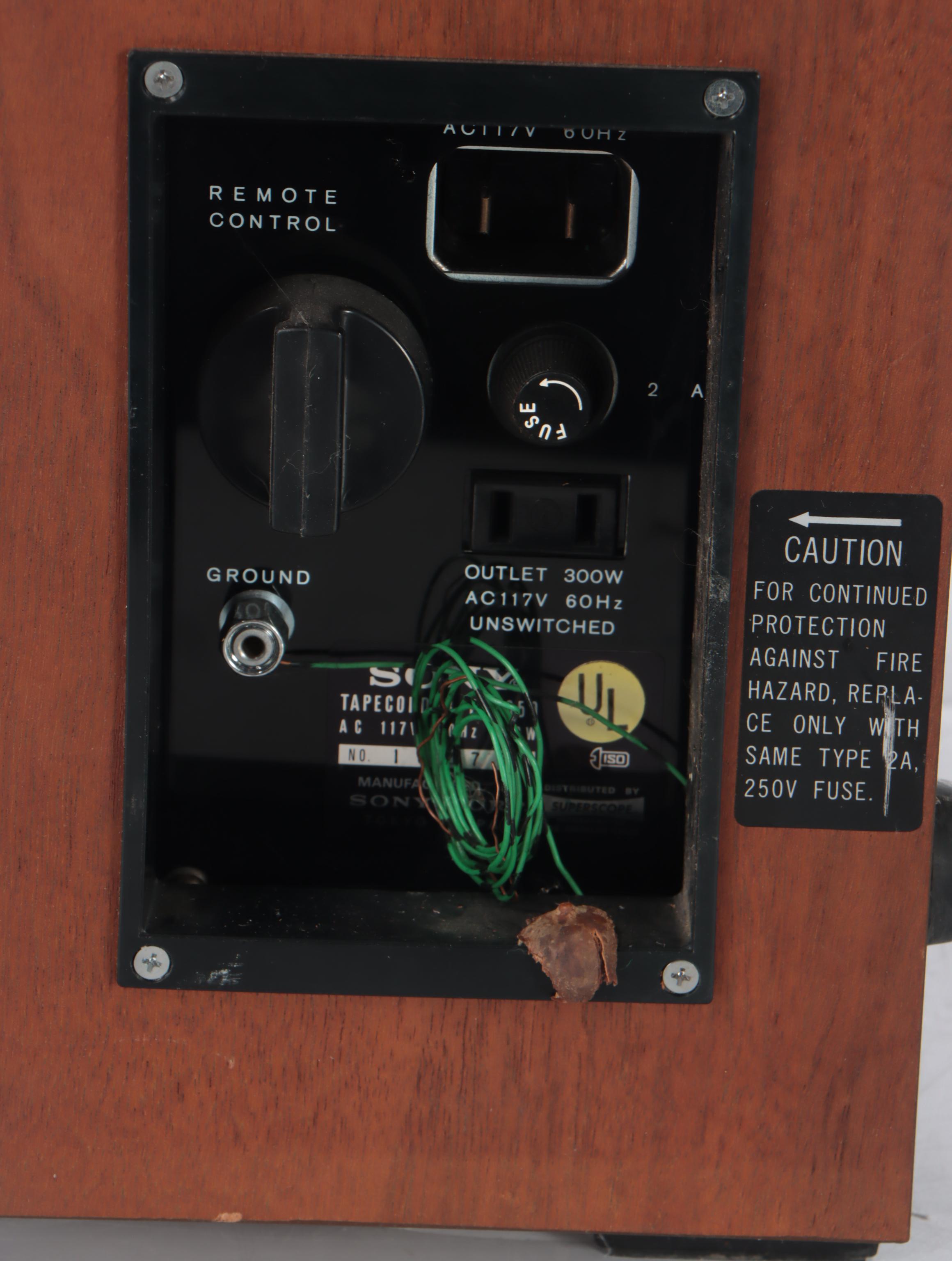 Sony Three Motor Servocontrol TC-850 Reel to Reel Tape Recorder