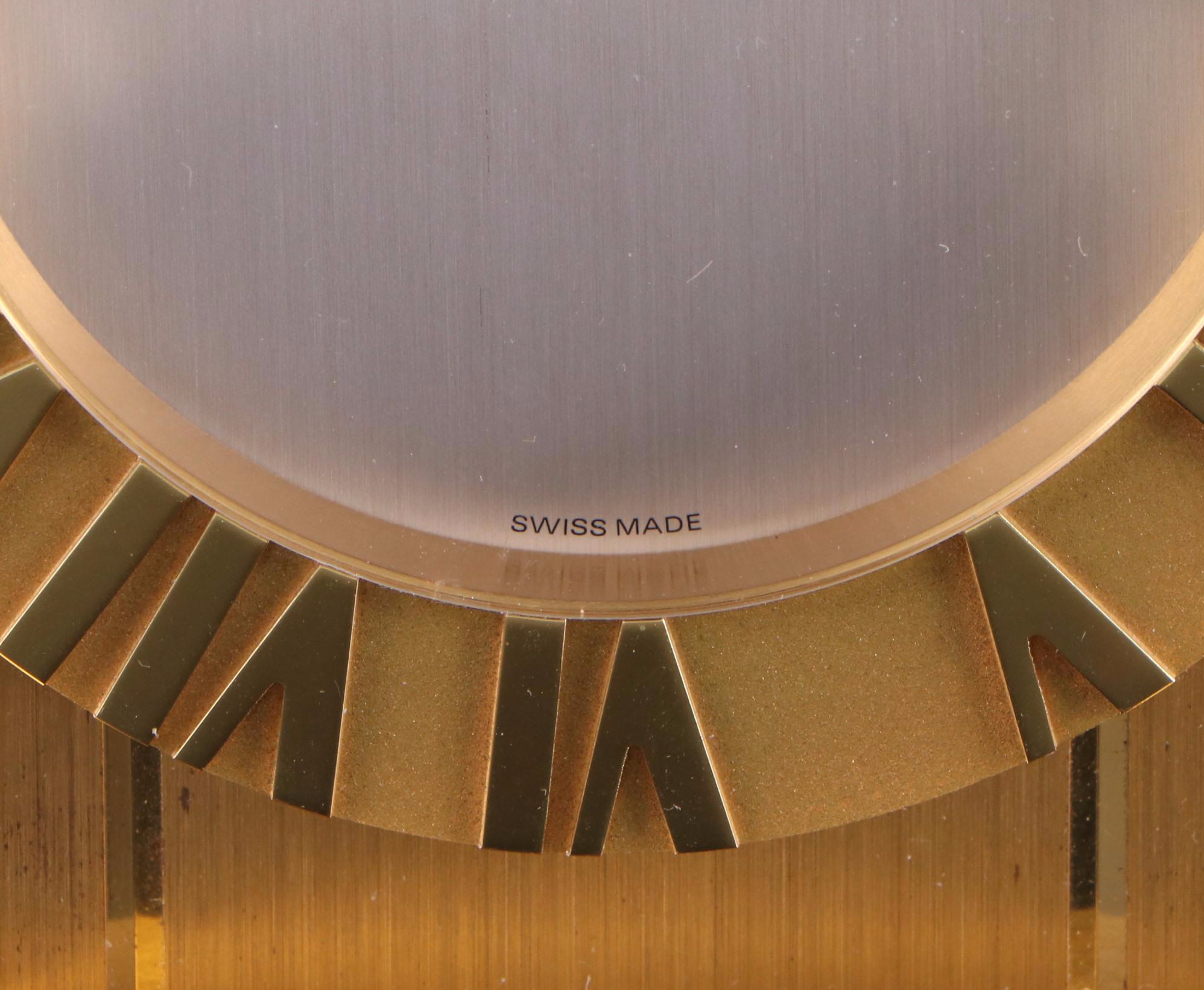 Tiffany & Co. "Atlas" Brass Desk Clock