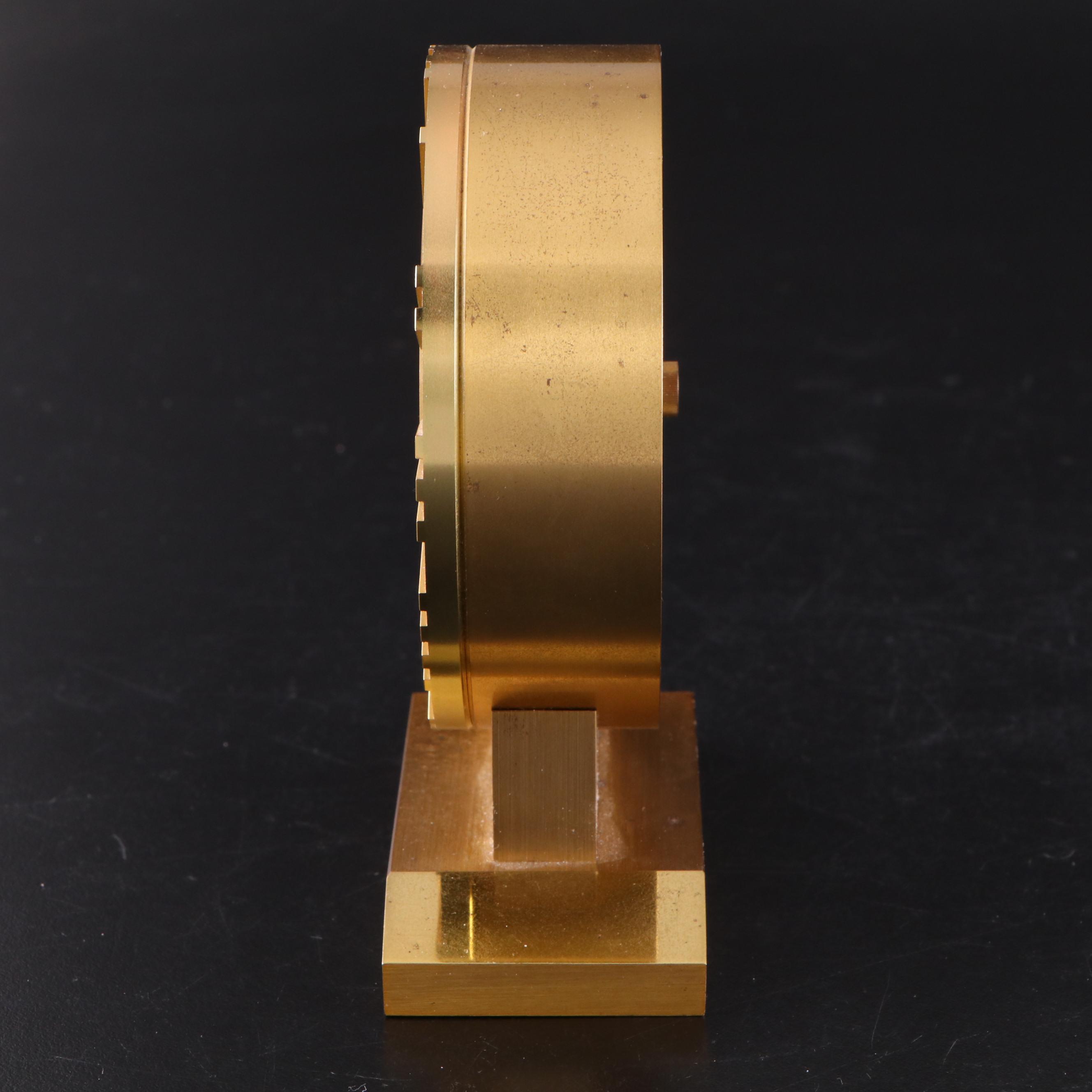 Tiffany & Co. "Atlas" Brass Desk Clock