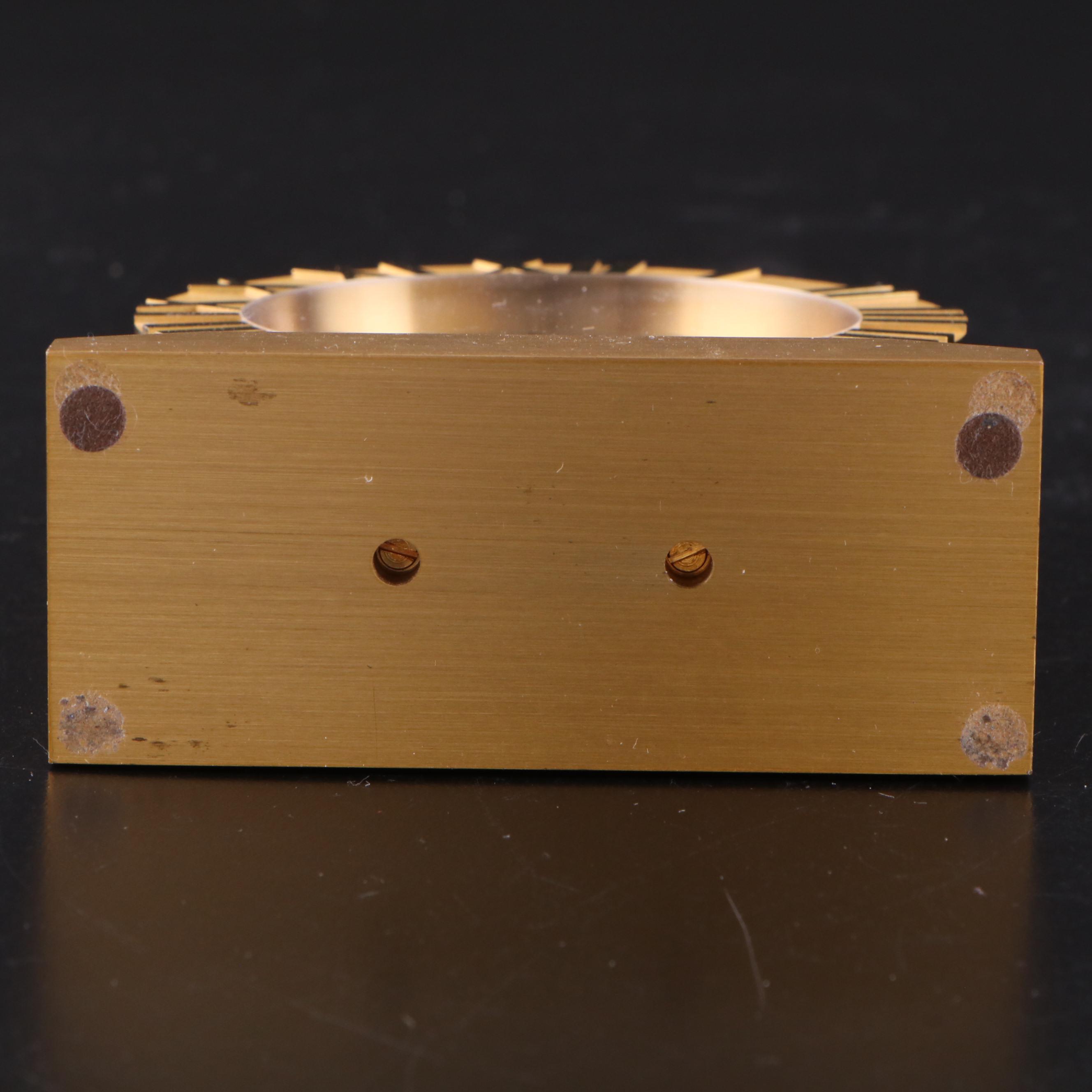 Tiffany & Co. "Atlas" Brass Desk Clock