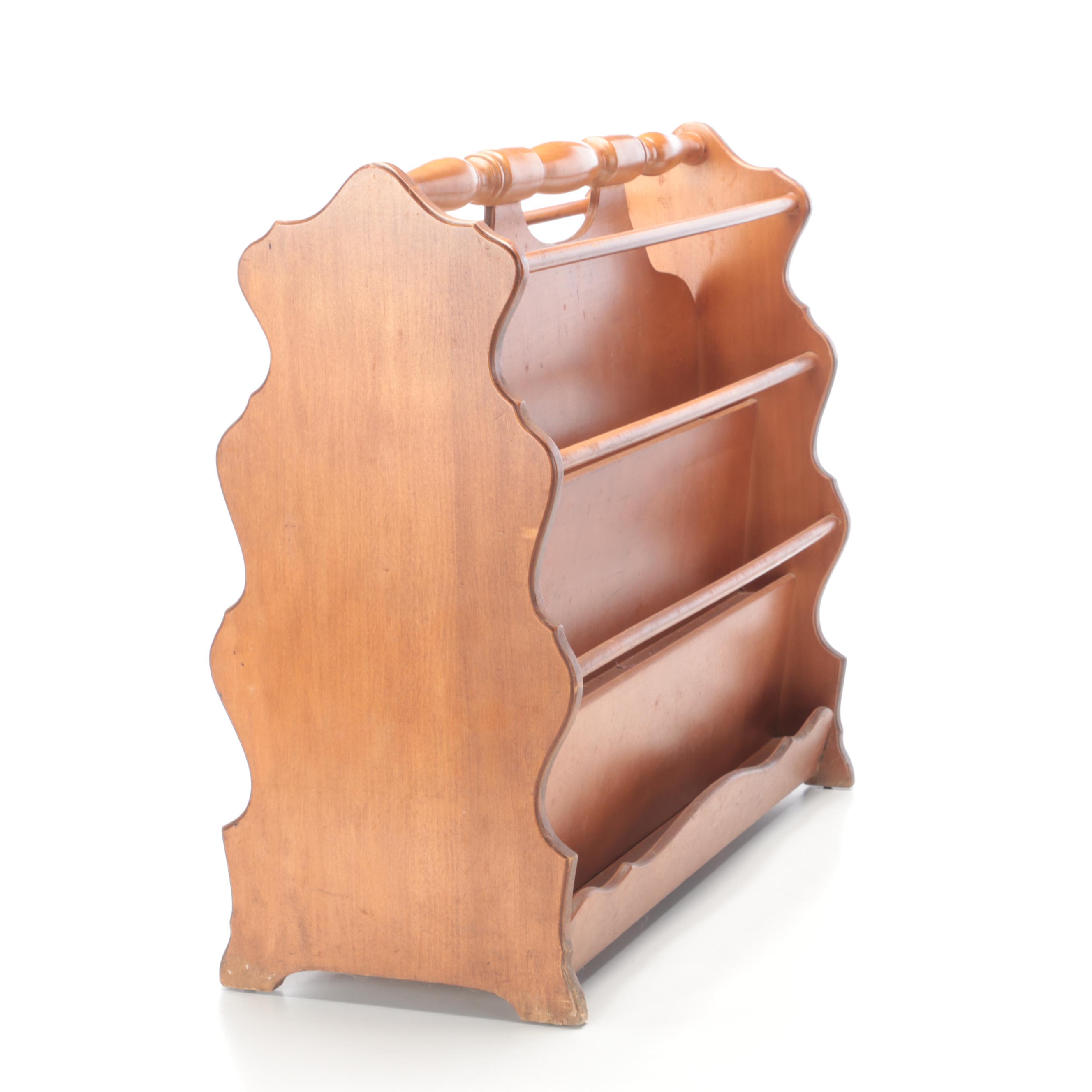 Pine Magazine Rack