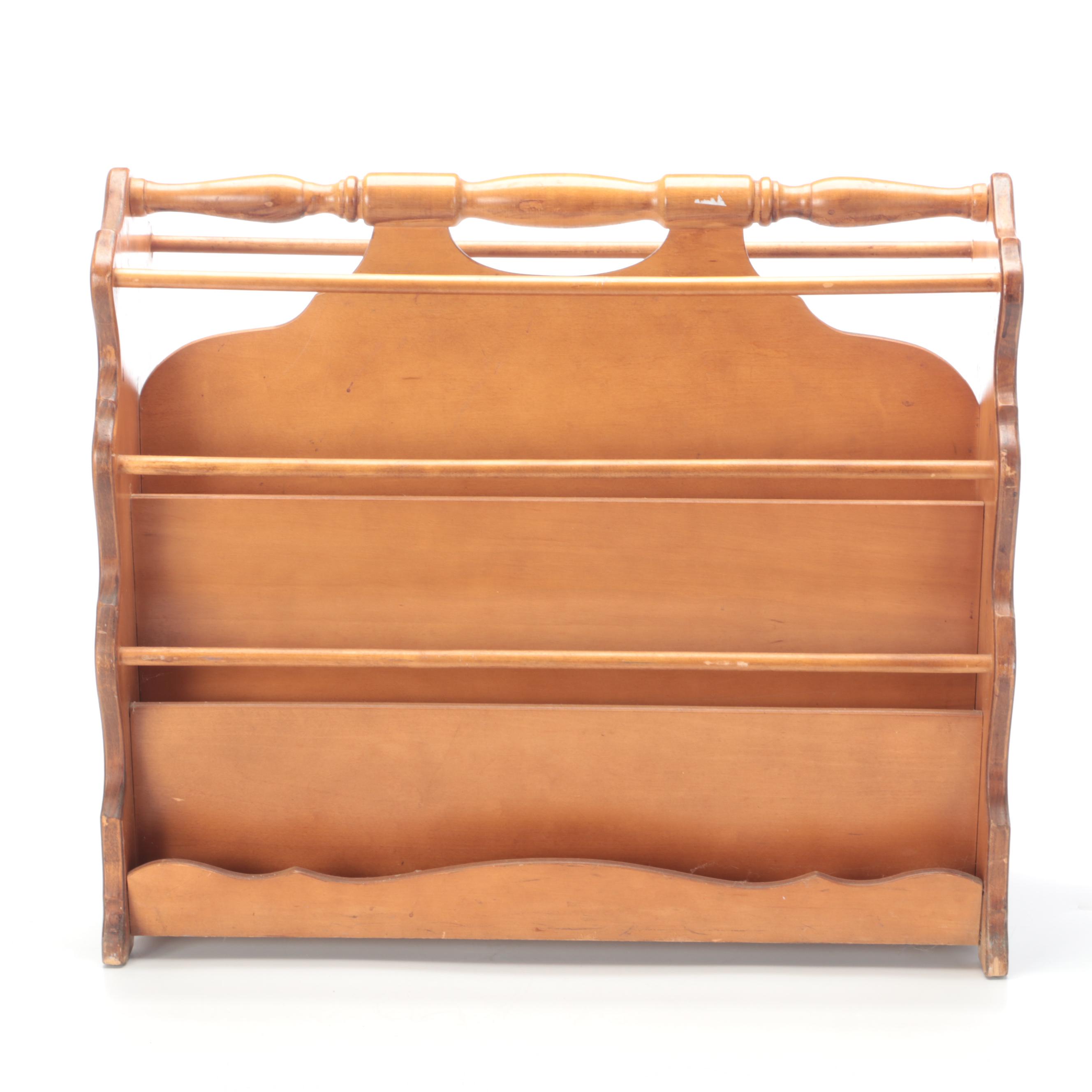 Pine Magazine Rack