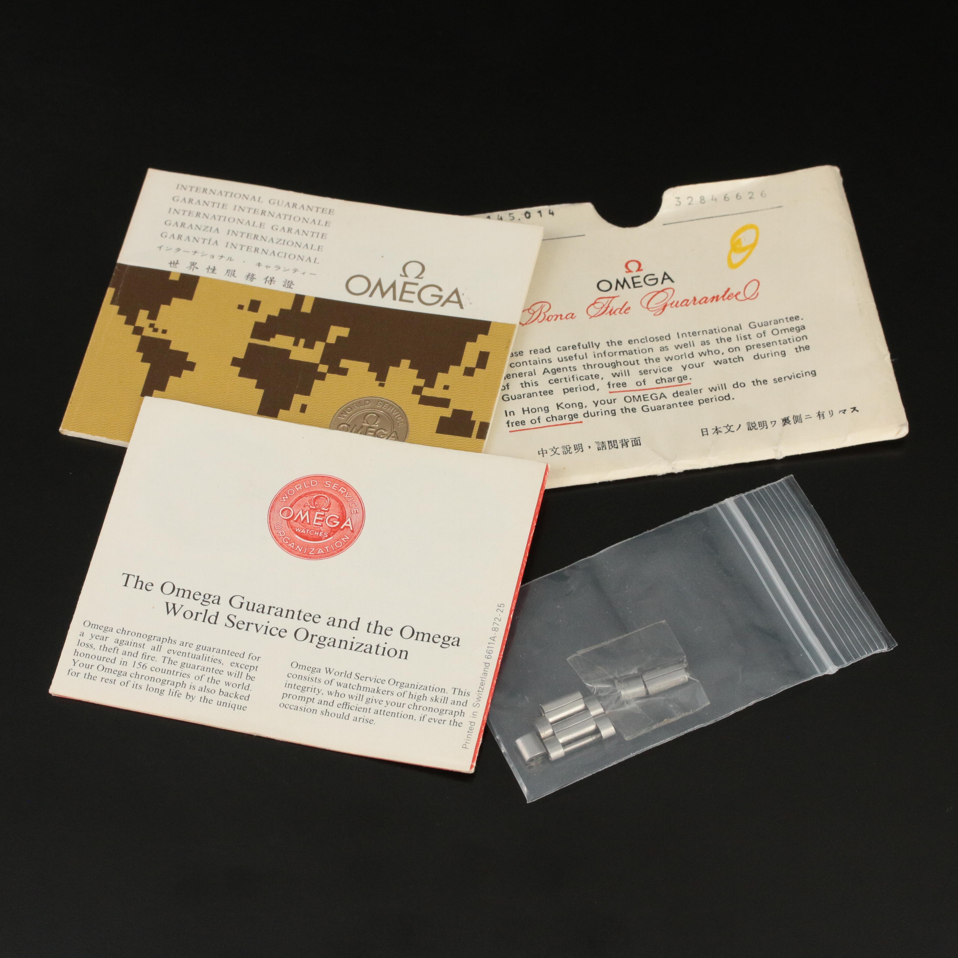 1970 Omega Speedmaster Chronograph Watch