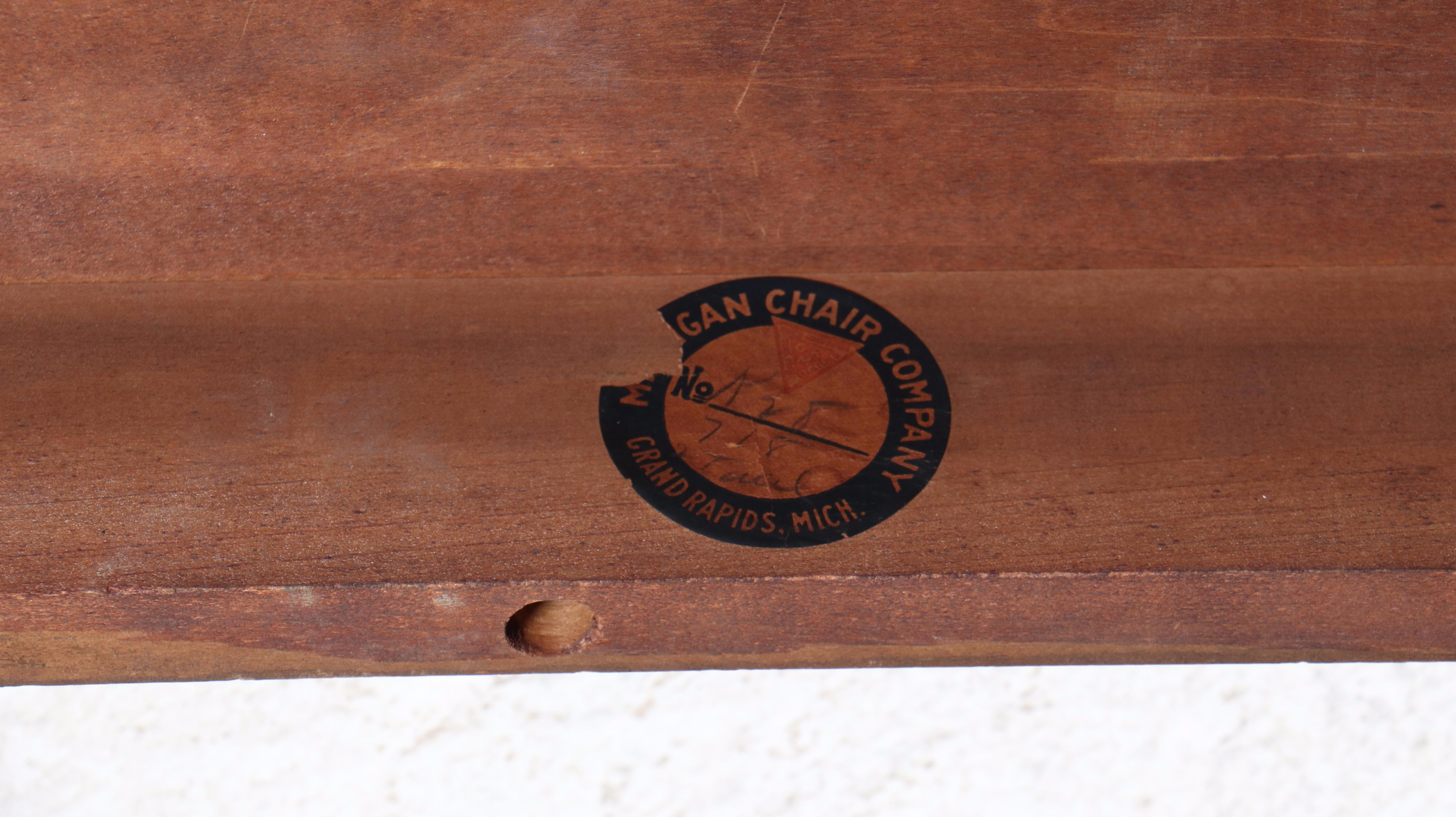 Michigan Chair Company Renaissance Revival Walnut Trestle-Base Console Table