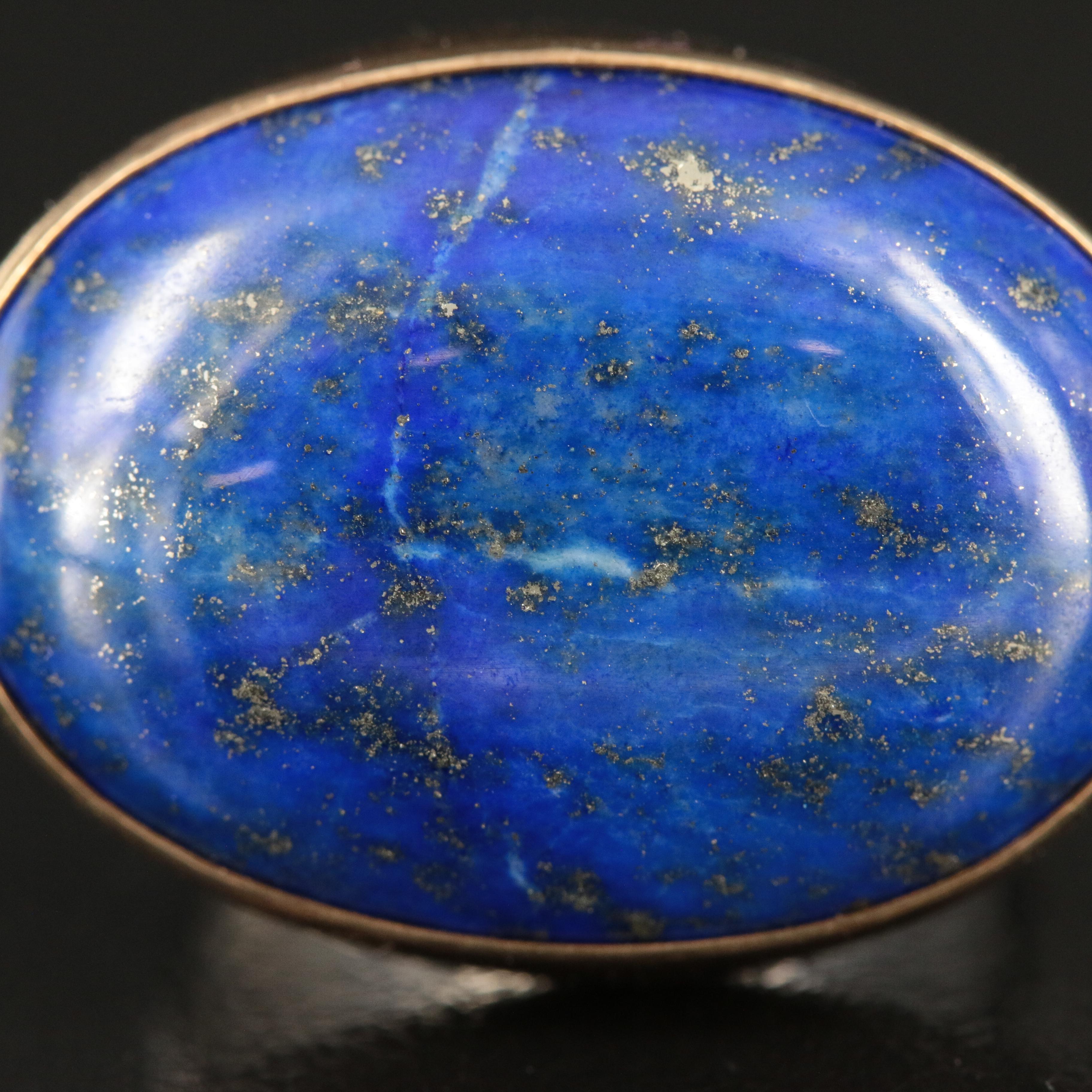 Jes MaHarry 'On a Clear Night' Sterling, 14K and Lapis Lazuli Ring