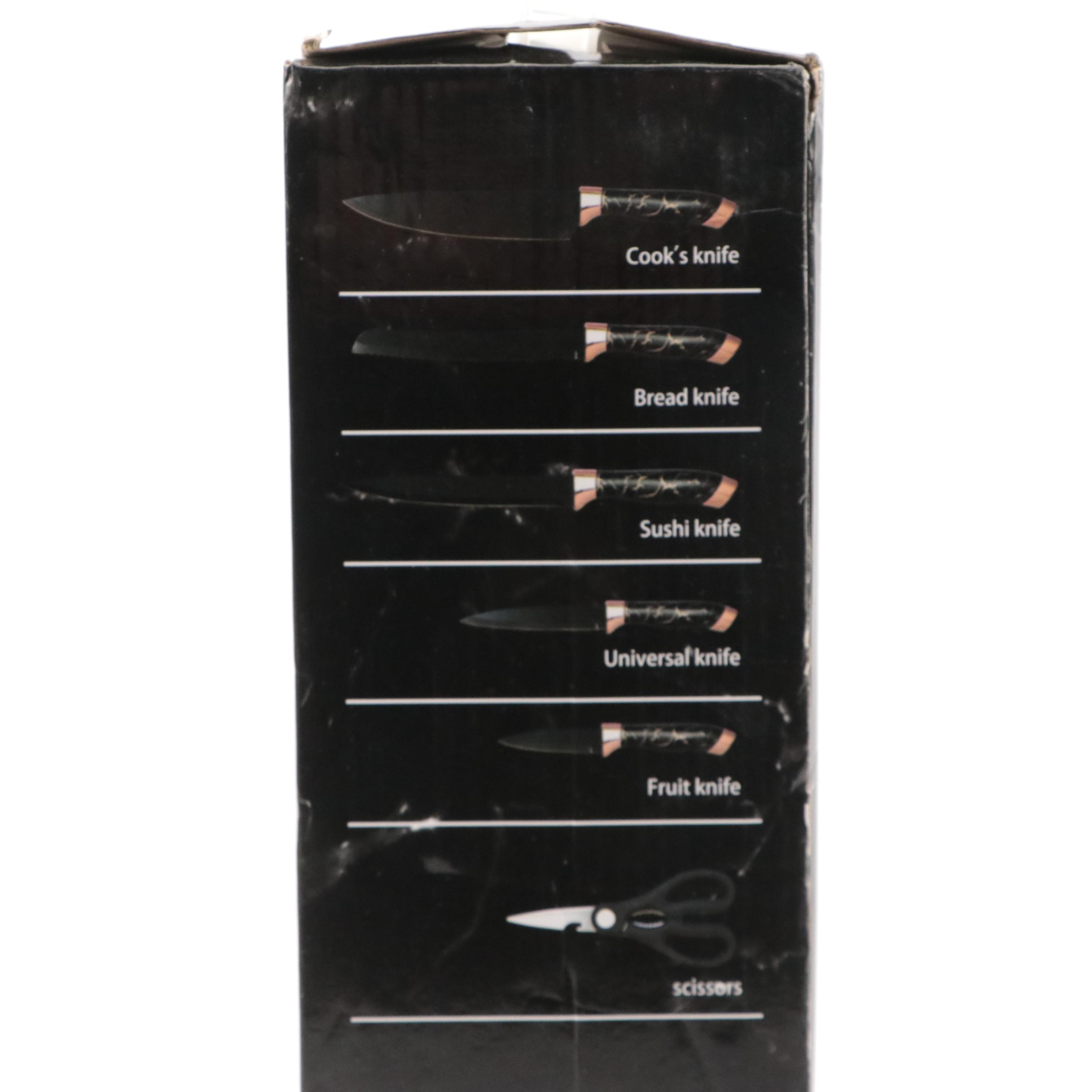 Evryealth Kitchen Knife Set with Cutlery Block