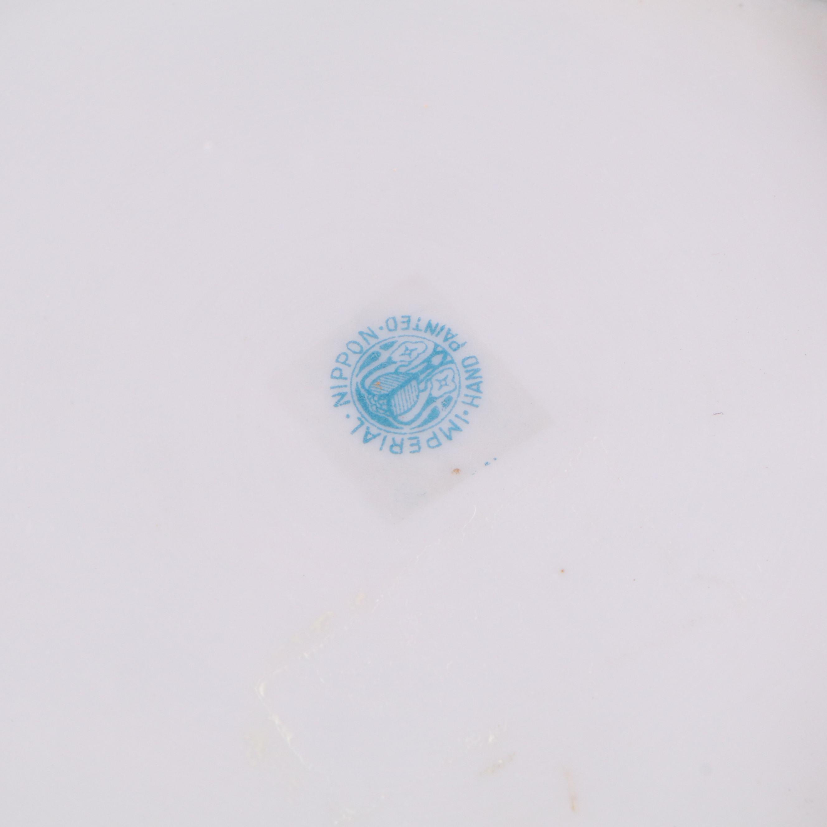 Koshida Satsuma Plate with Other Nippon Hand-Painted Porcelain