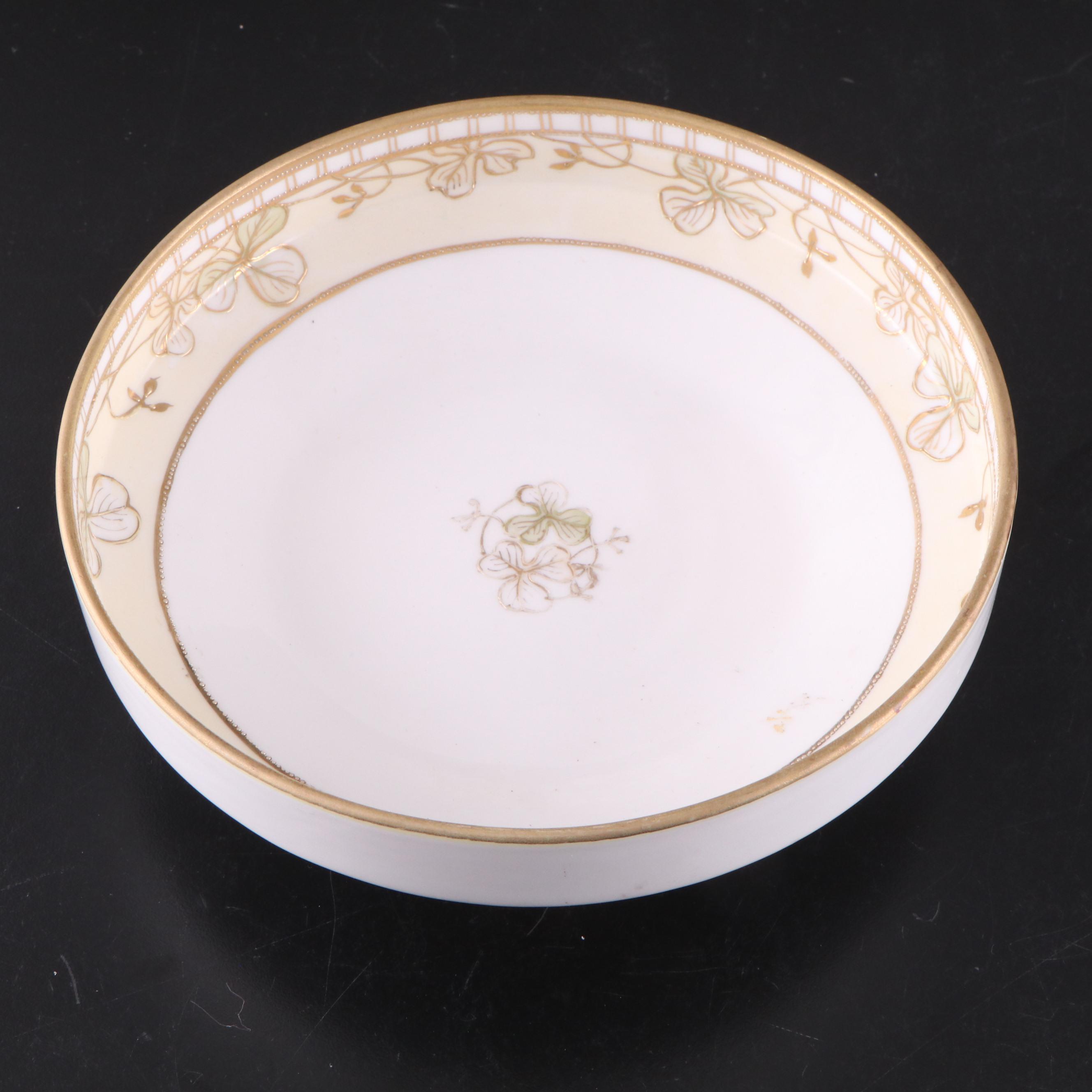 Koshida Satsuma Plate with Other Nippon Hand-Painted Porcelain