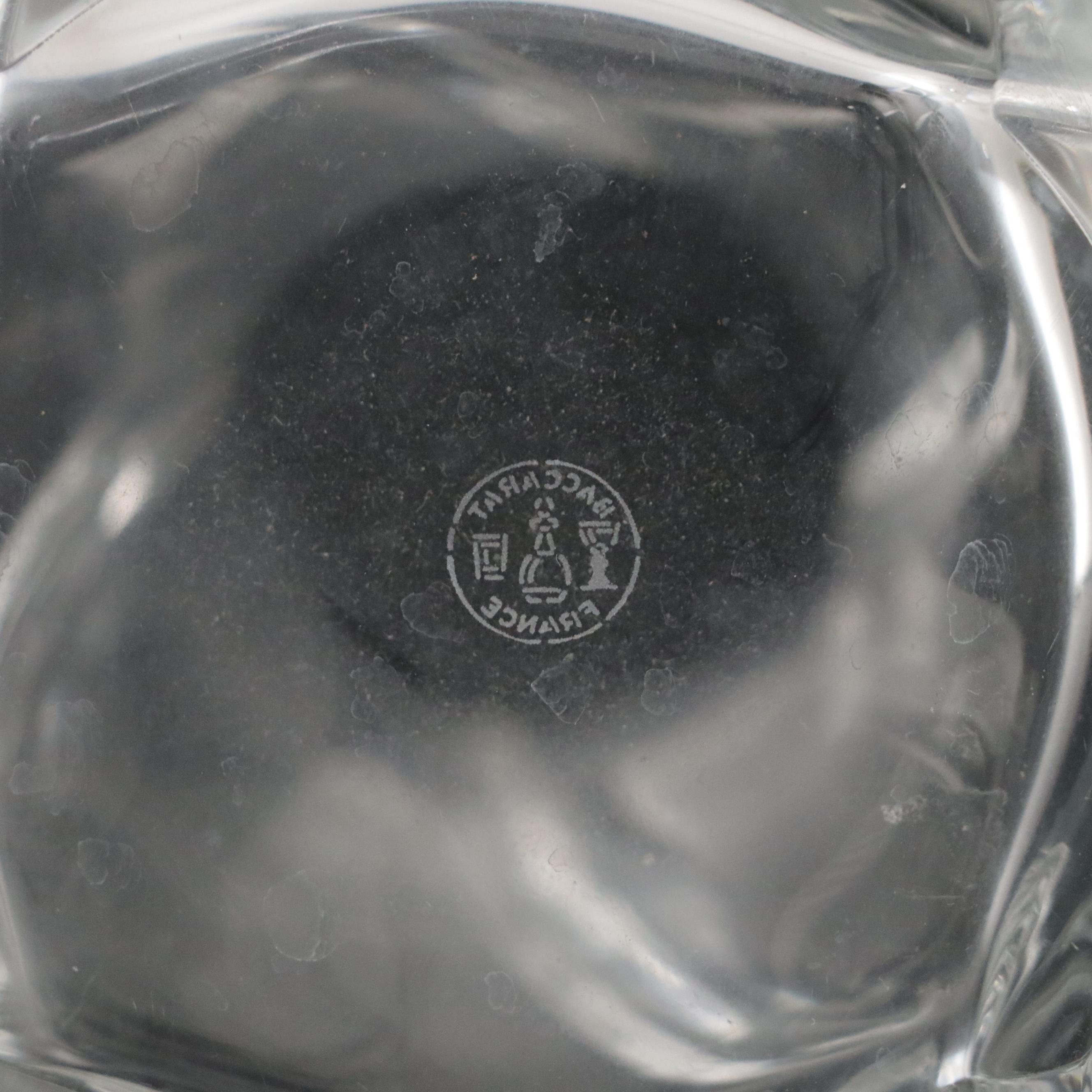 Baccarat Crystal "Serpentin" Spiral Vase