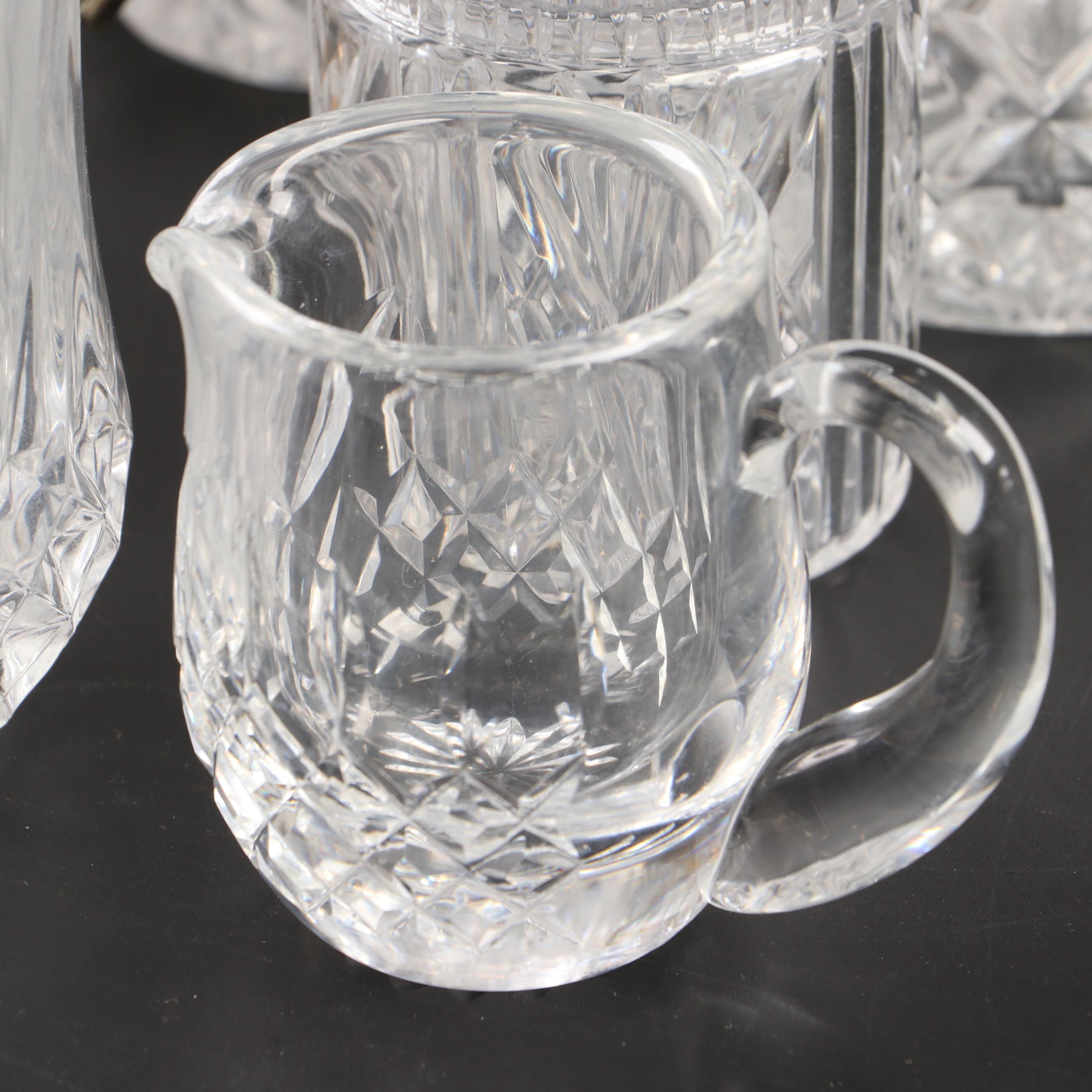 Cristal d'Arques Durand "Diamond" Highball Glasses with Other Crystal Tableware