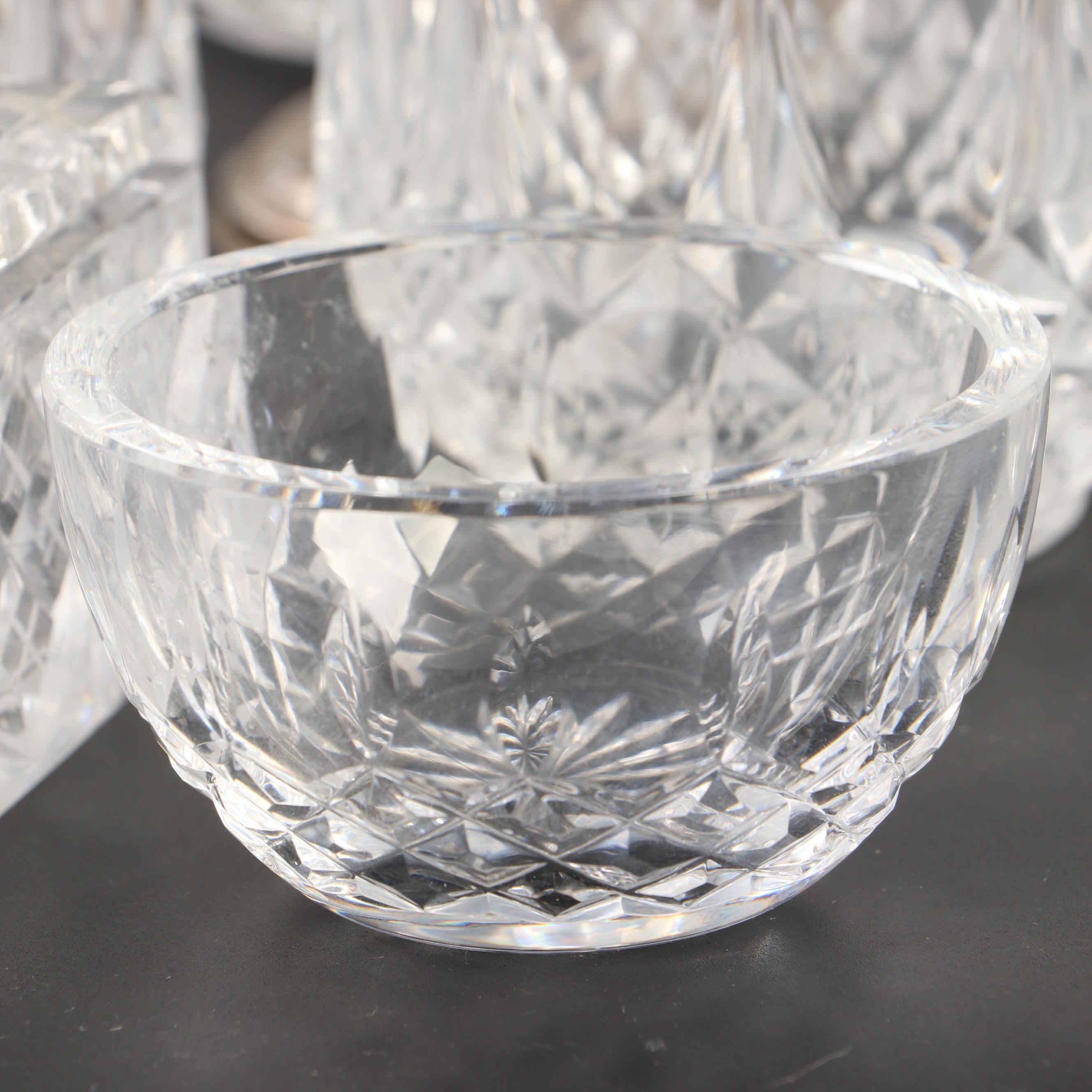 Cristal d'Arques Durand "Diamond" Highball Glasses with Other Crystal Tableware
